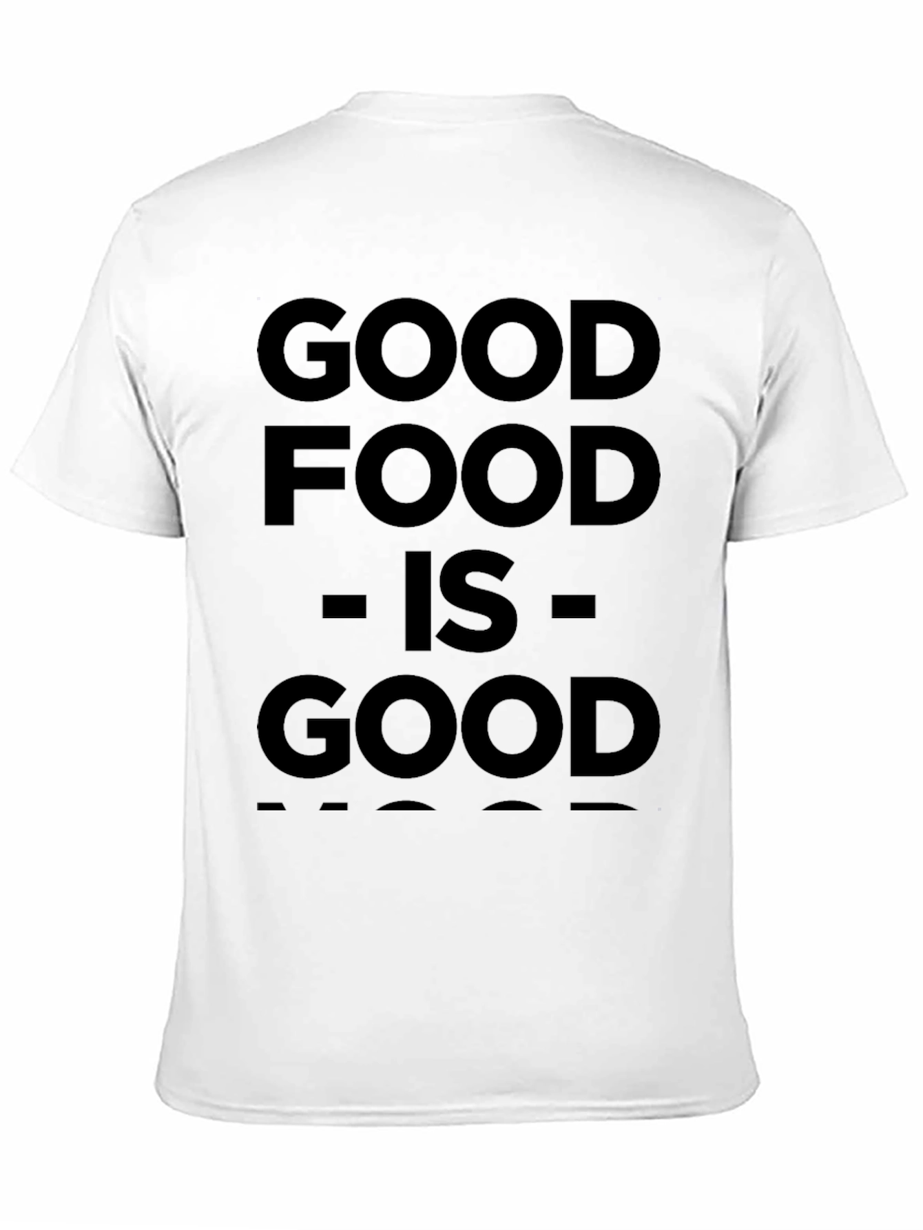 Good Food is Good Mood Black Graphic Tee