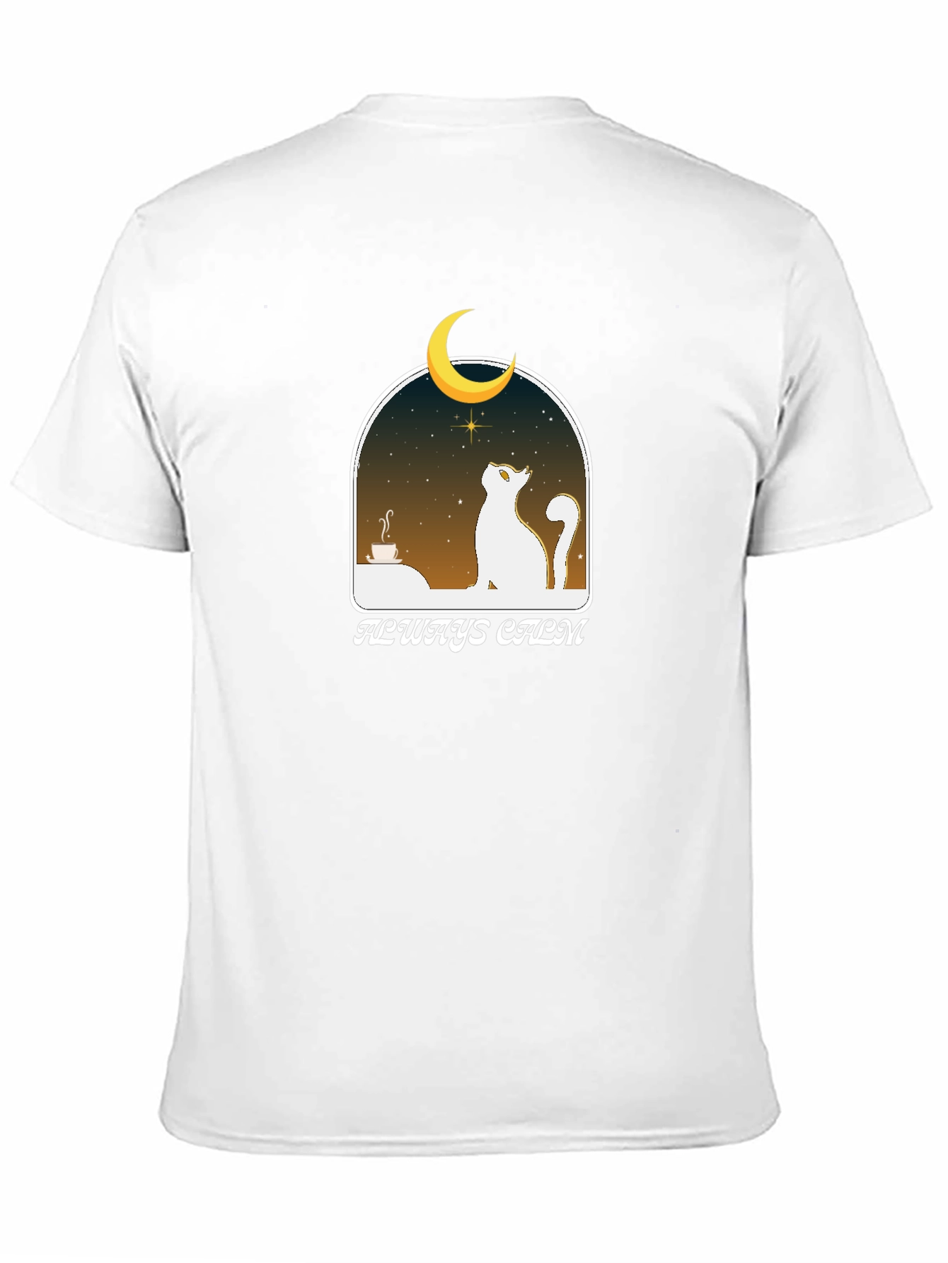 Always Calm Cat Graphic T-Shirt
