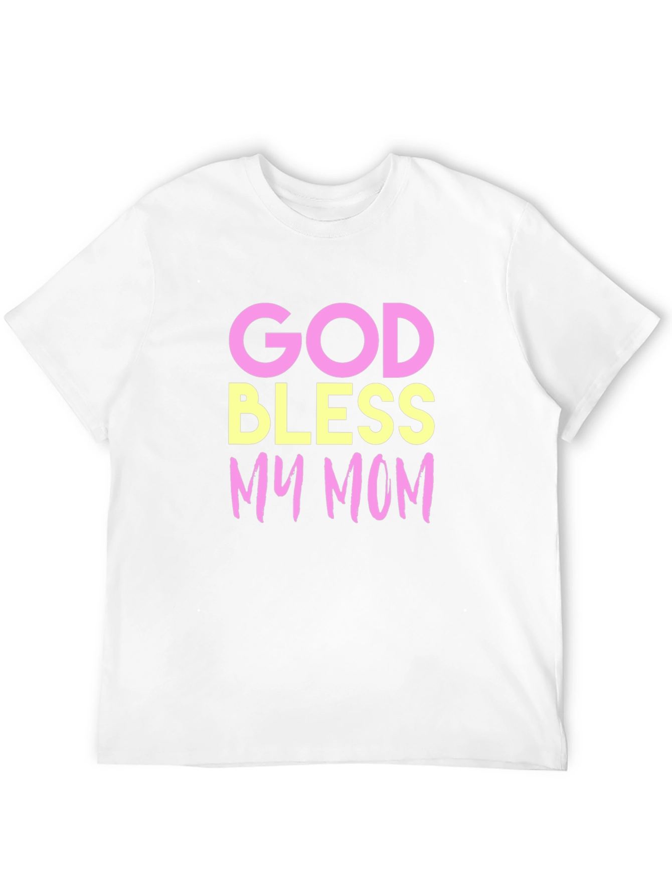 God Bless My Mom T-Shirt - Black