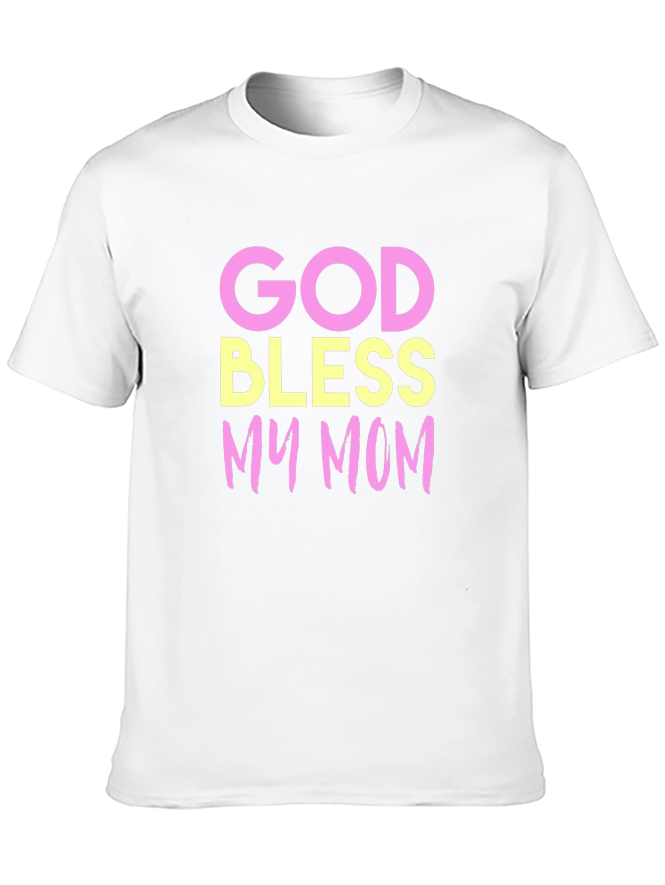 God Bless My Mom T-Shirt - Black