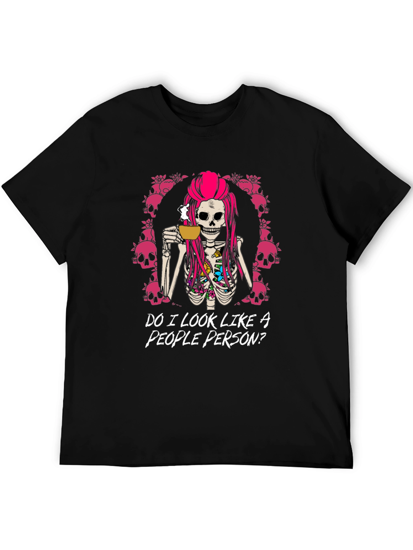 Sarcastic Skeleton Coffee T-Shirt