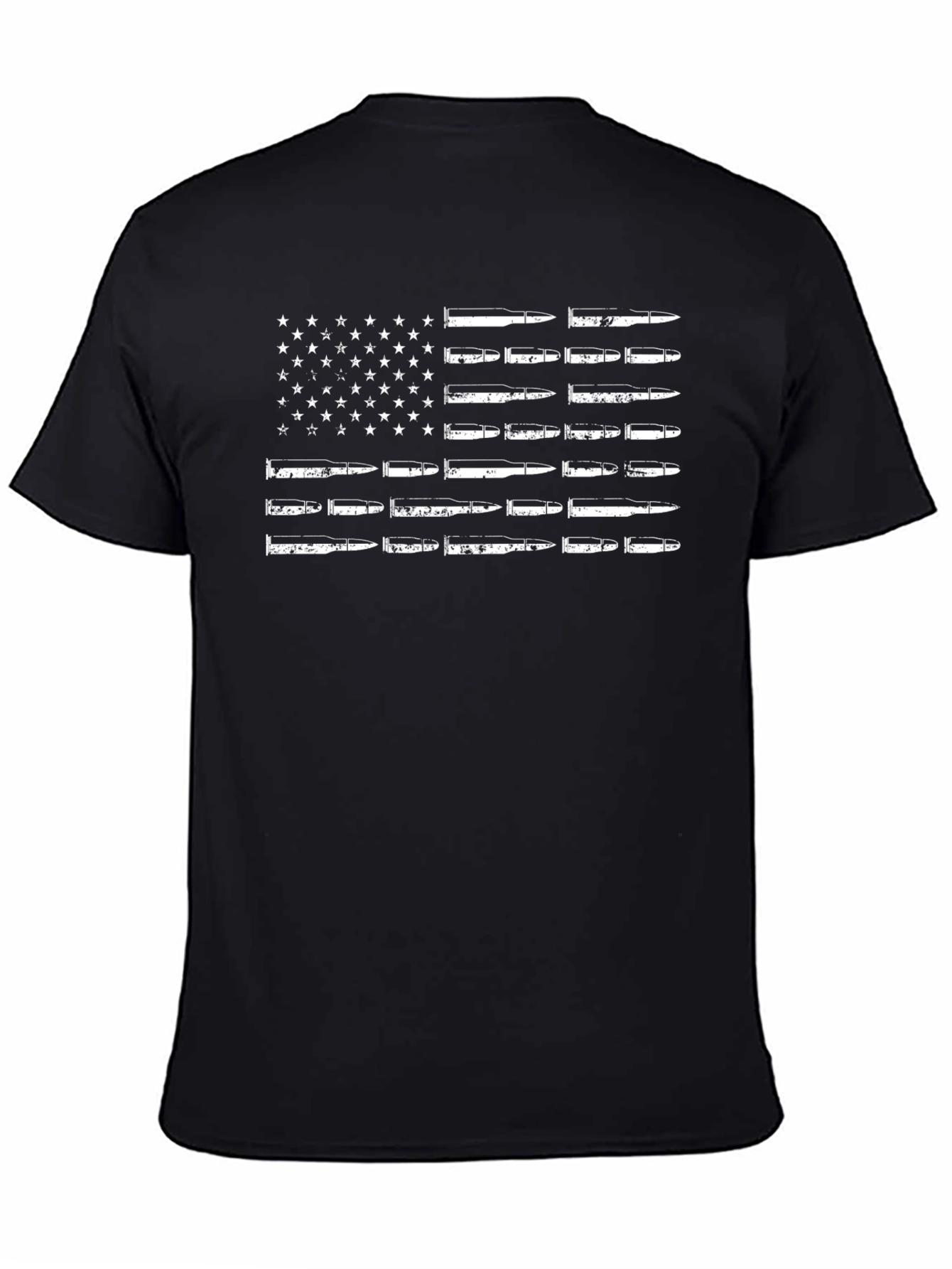 American Flag Bullet Design Graphic Tee