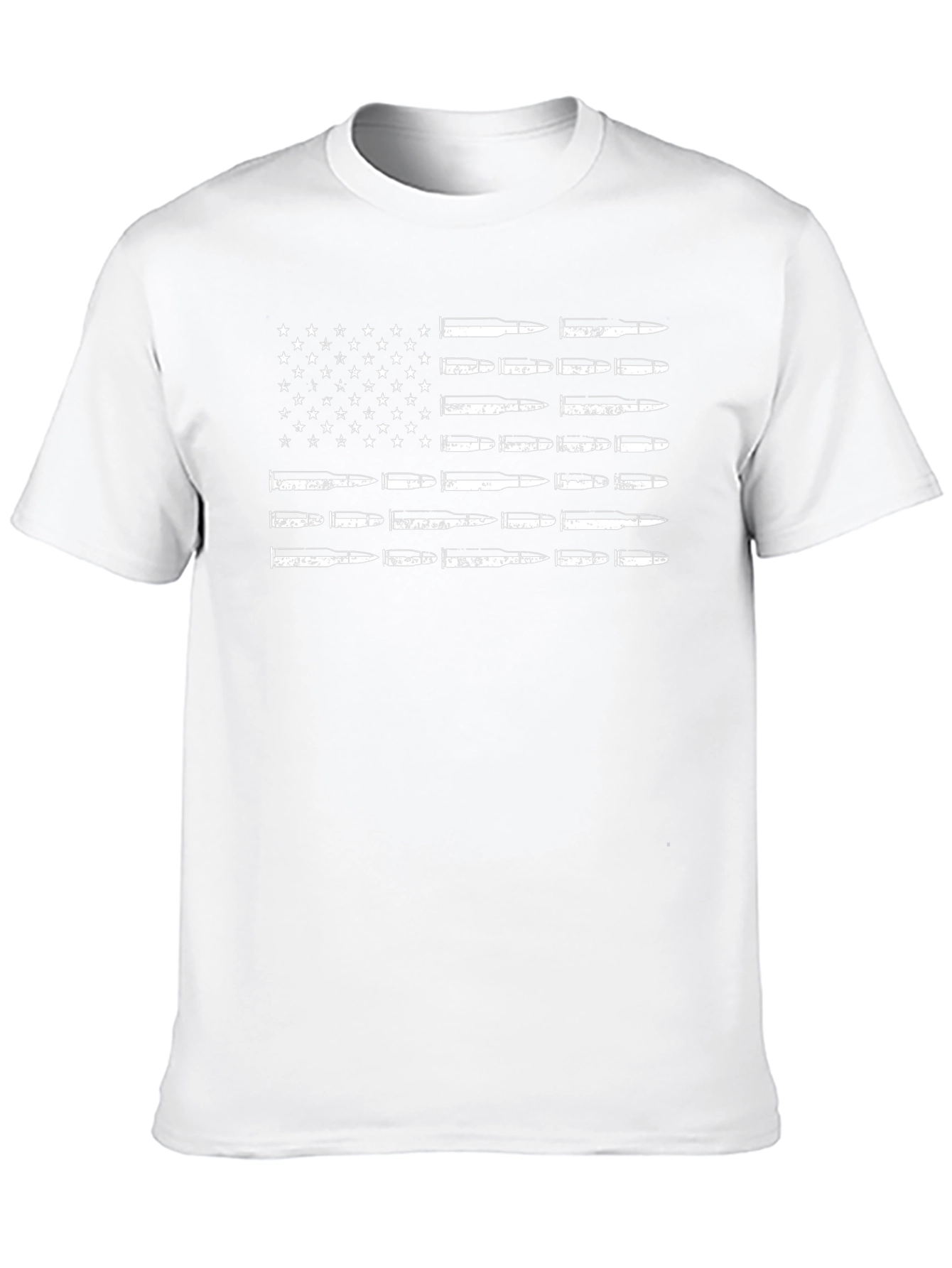 American Flag Bullet Design Graphic Tee