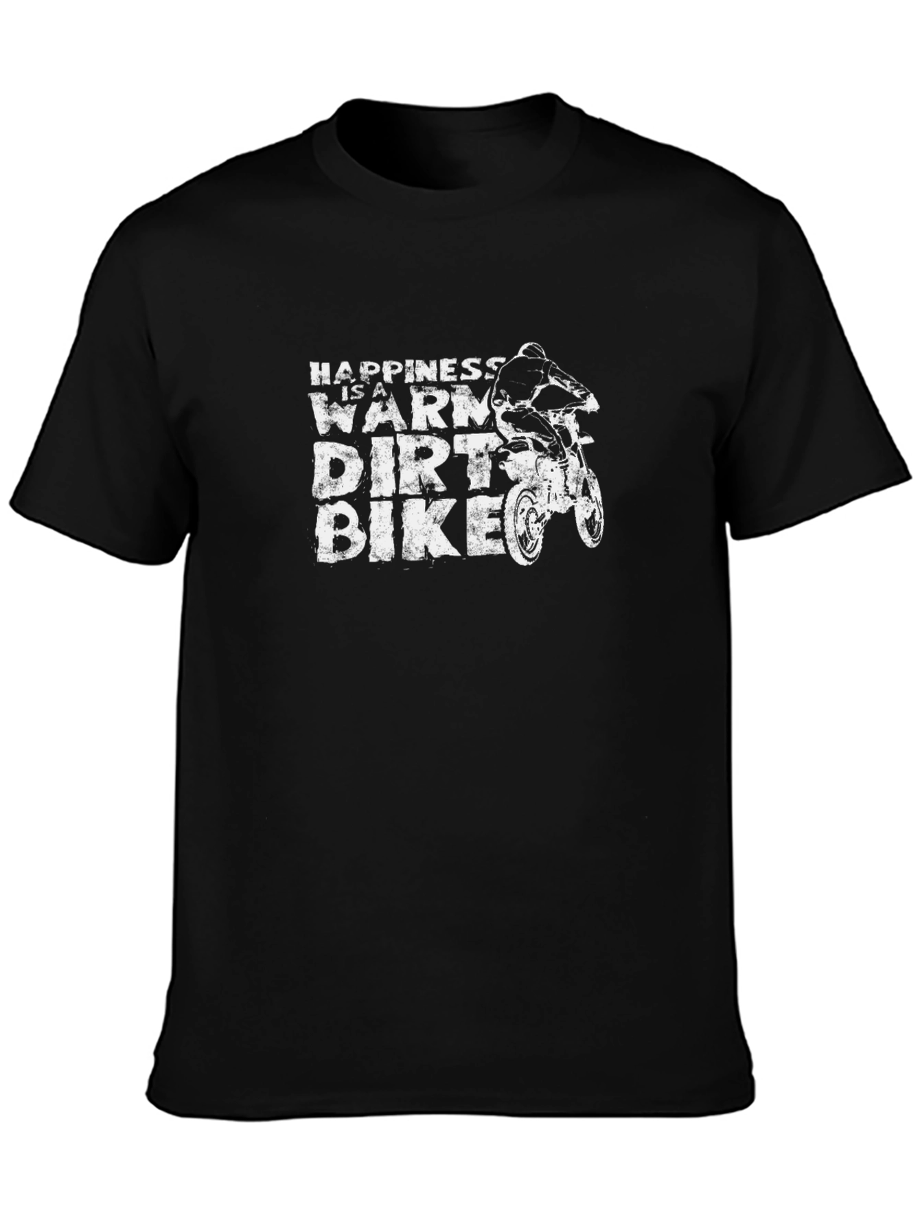 Happiness Is a Warm Dirt Bike Graphic T-Shirt