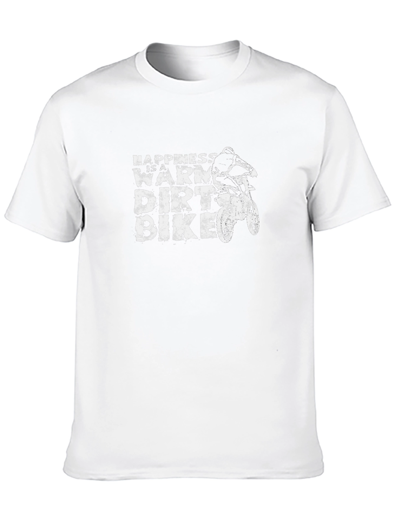 Happiness Is a Warm Dirt Bike Graphic T-Shirt