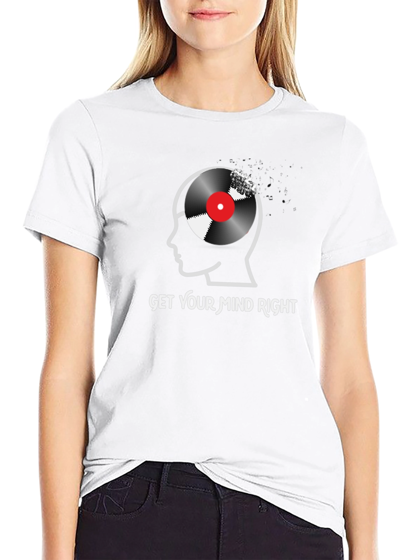 Get Your Mind Right Graphic Tee - Black Cotton
