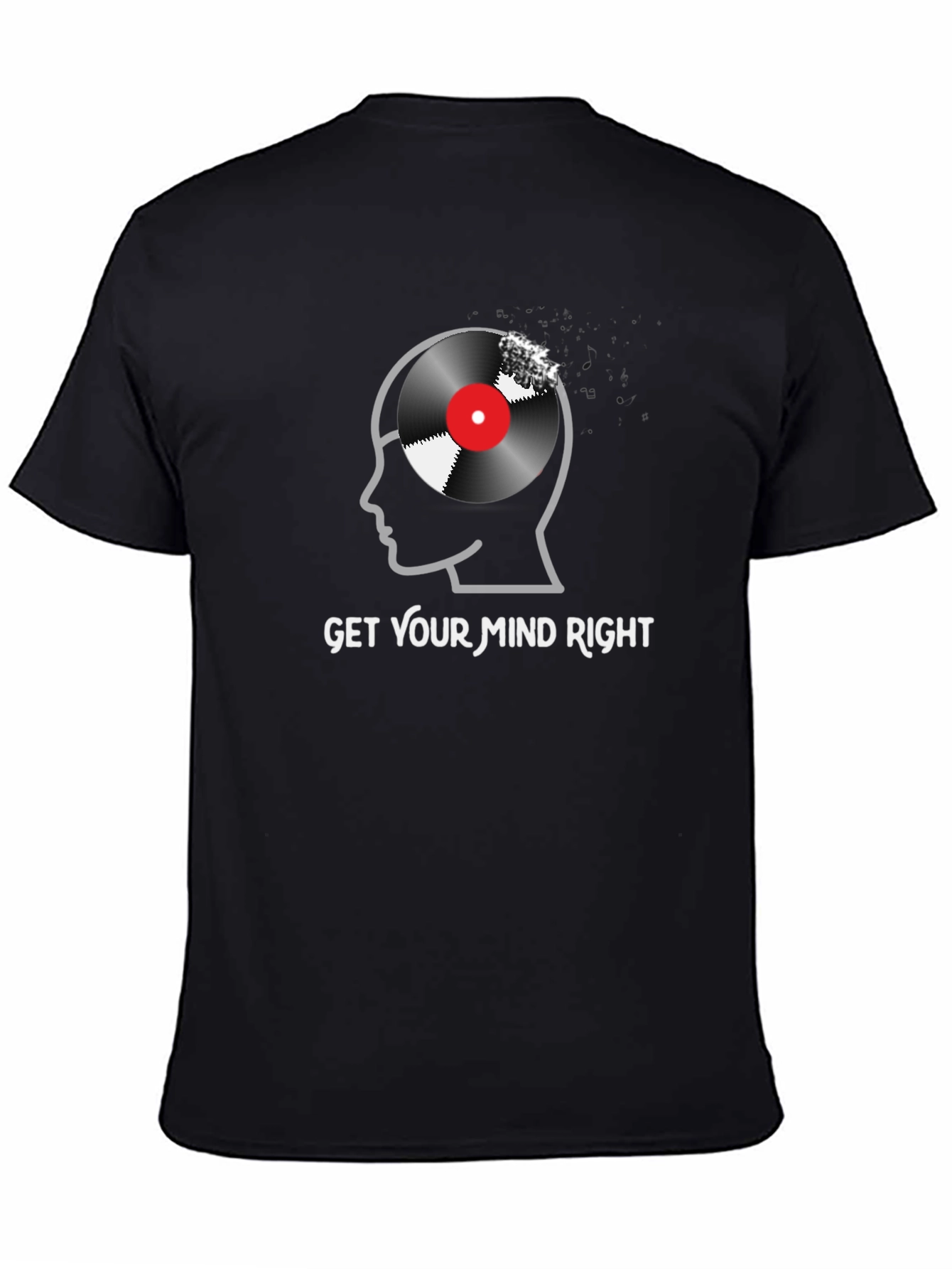 Get Your Mind Right Graphic Tee - Black Cotton