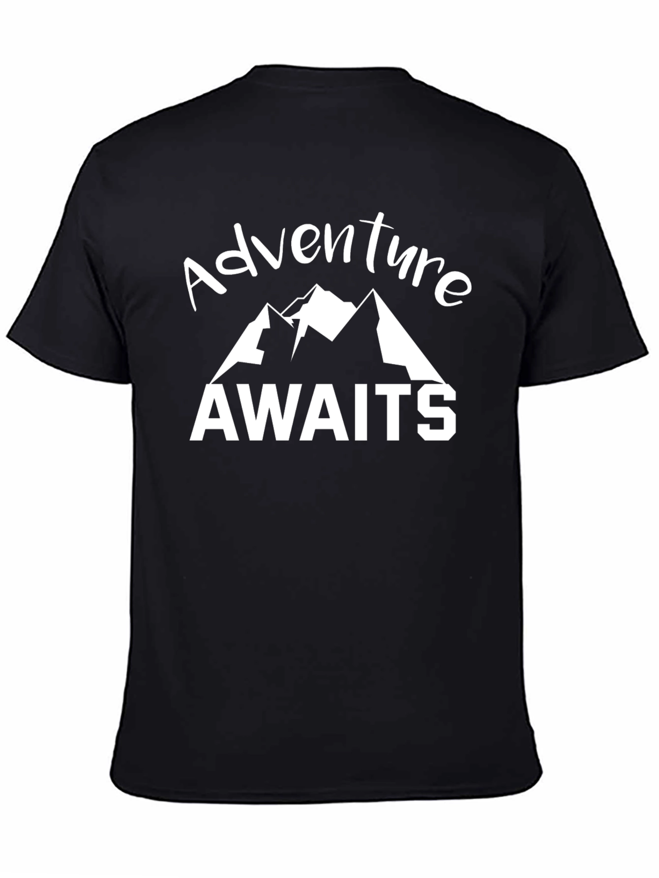 Adventure Awaits Graphic T-Shirt - Black
