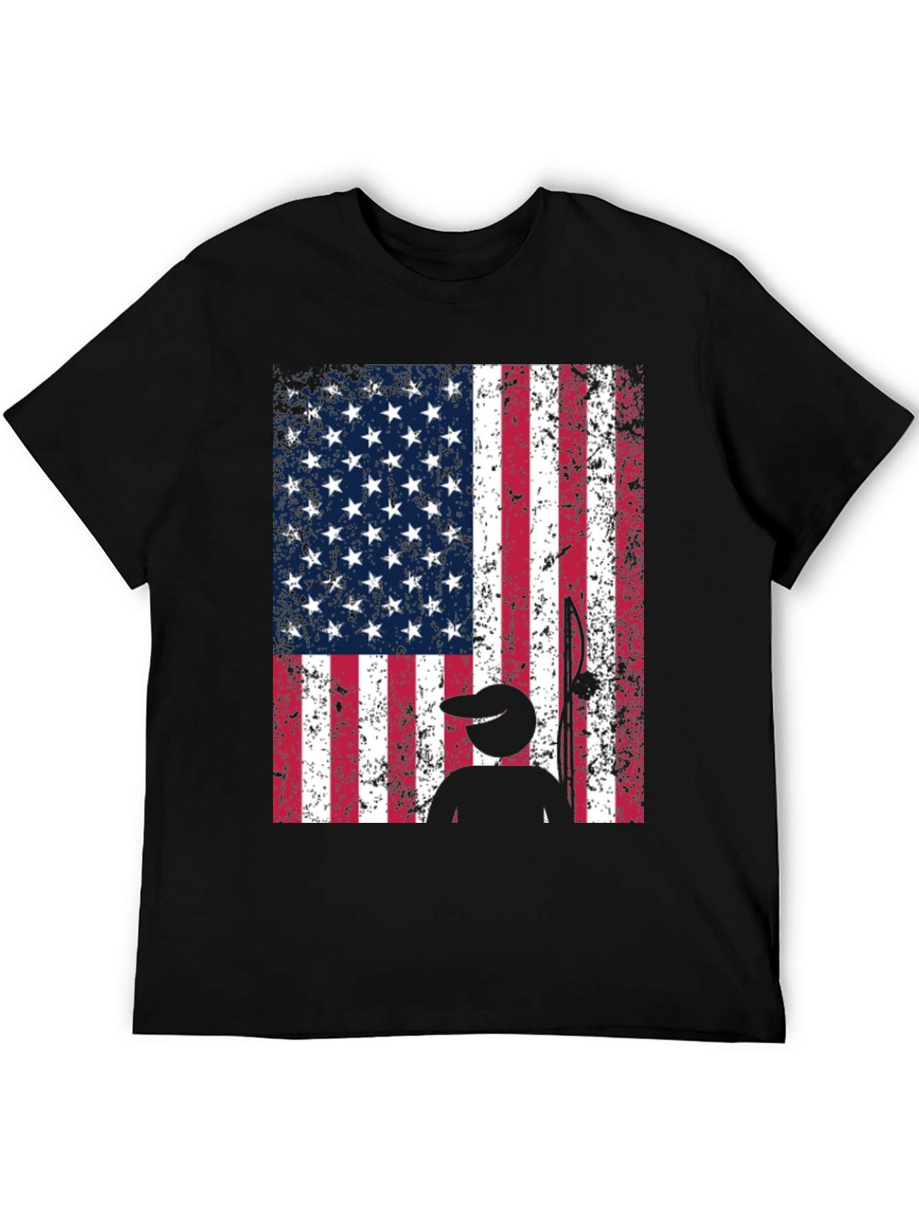 American Flag Fishing T-Shirt