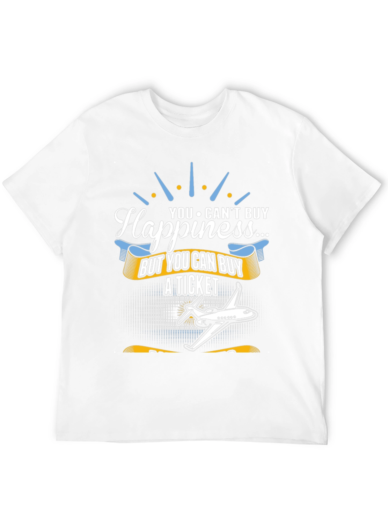 Happiness T-Shirt - Buy A Ticket - Aviation Tee