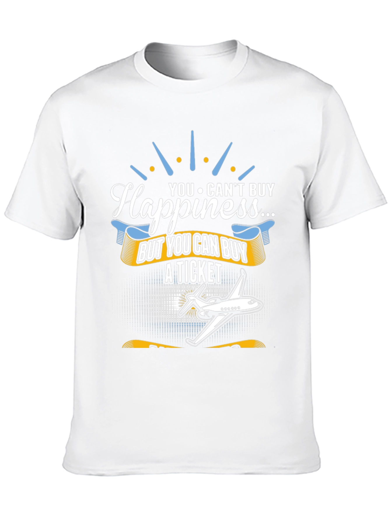 Happiness T-Shirt - Buy A Ticket - Aviation Tee