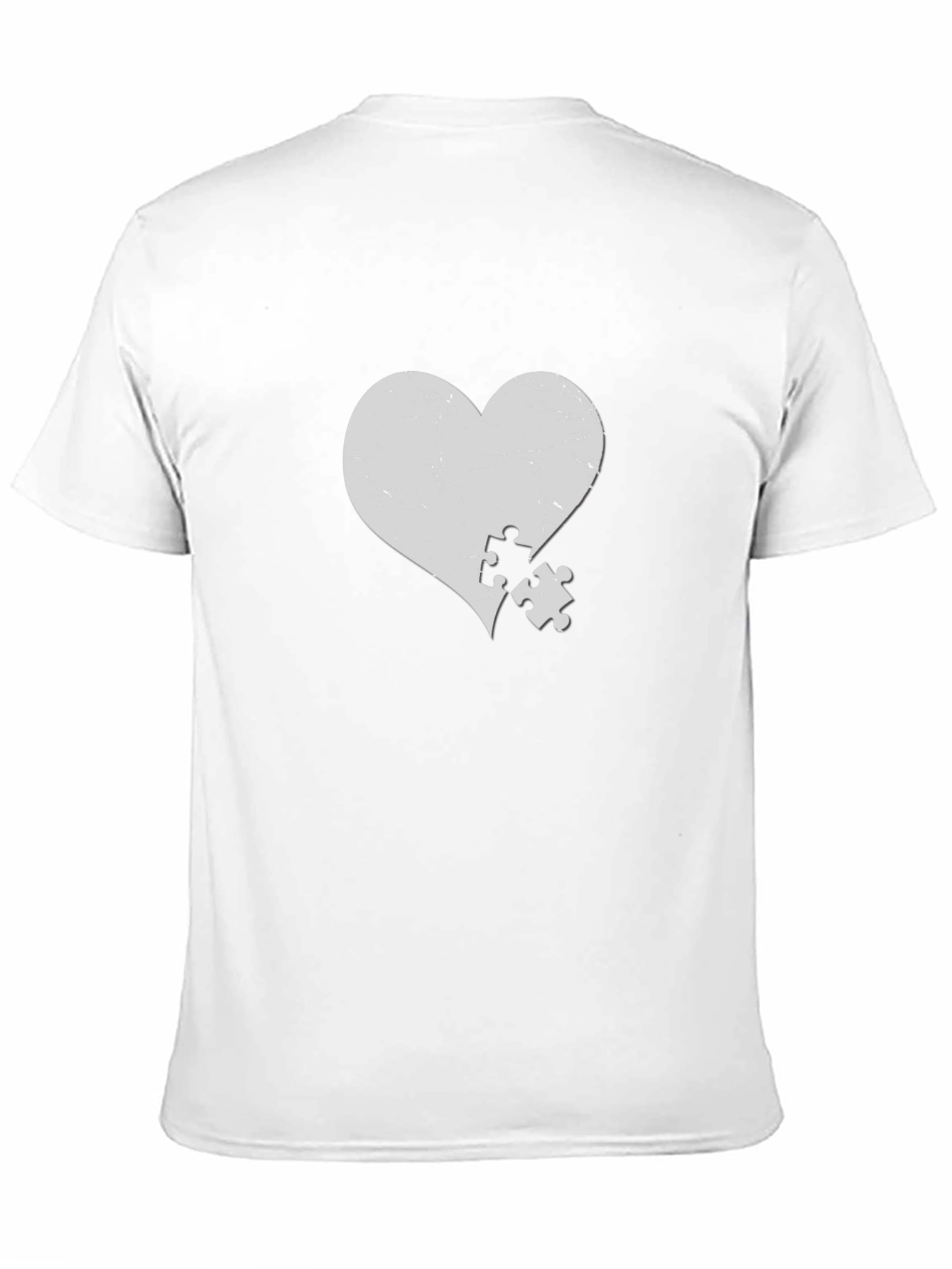 Heart Puzzle Piece T-Shirt - Black