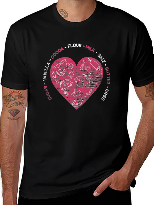 Baking Ingredients Heart T-Shirt - Recipe for Love!
