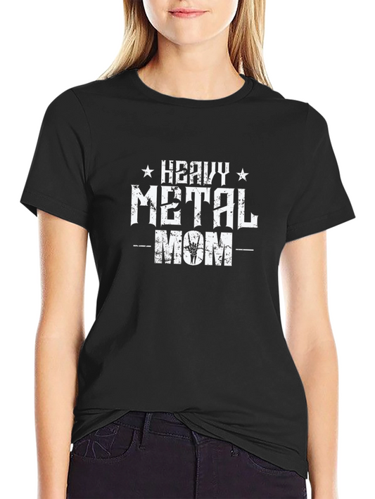 Heavy Metal Mom Graphic Tee - Black T-Shirt