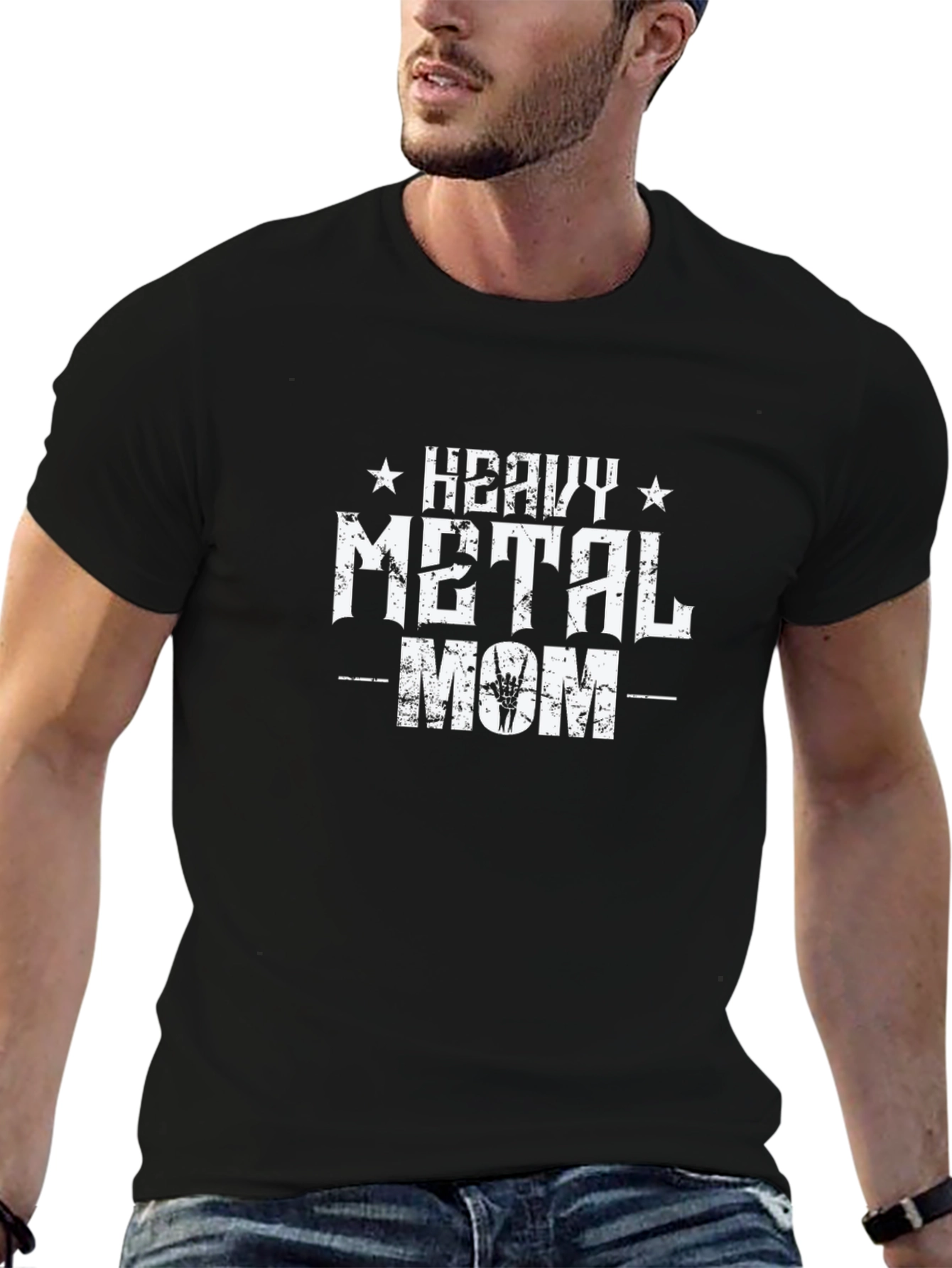 Heavy Metal Mom Graphic Tee - Black T-Shirt
