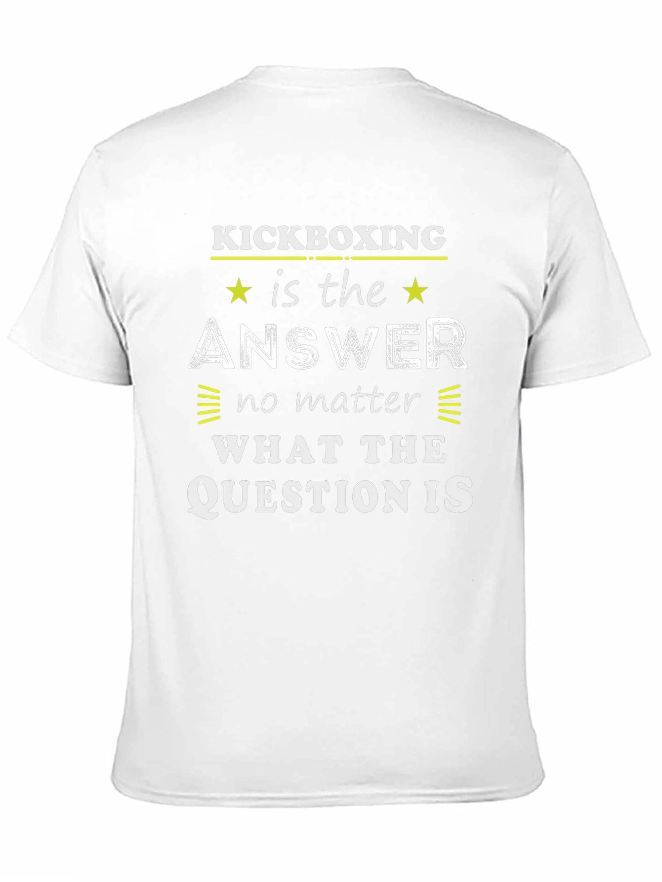 Kickboxing Answer Tee - Black Graphic T-Shirt
