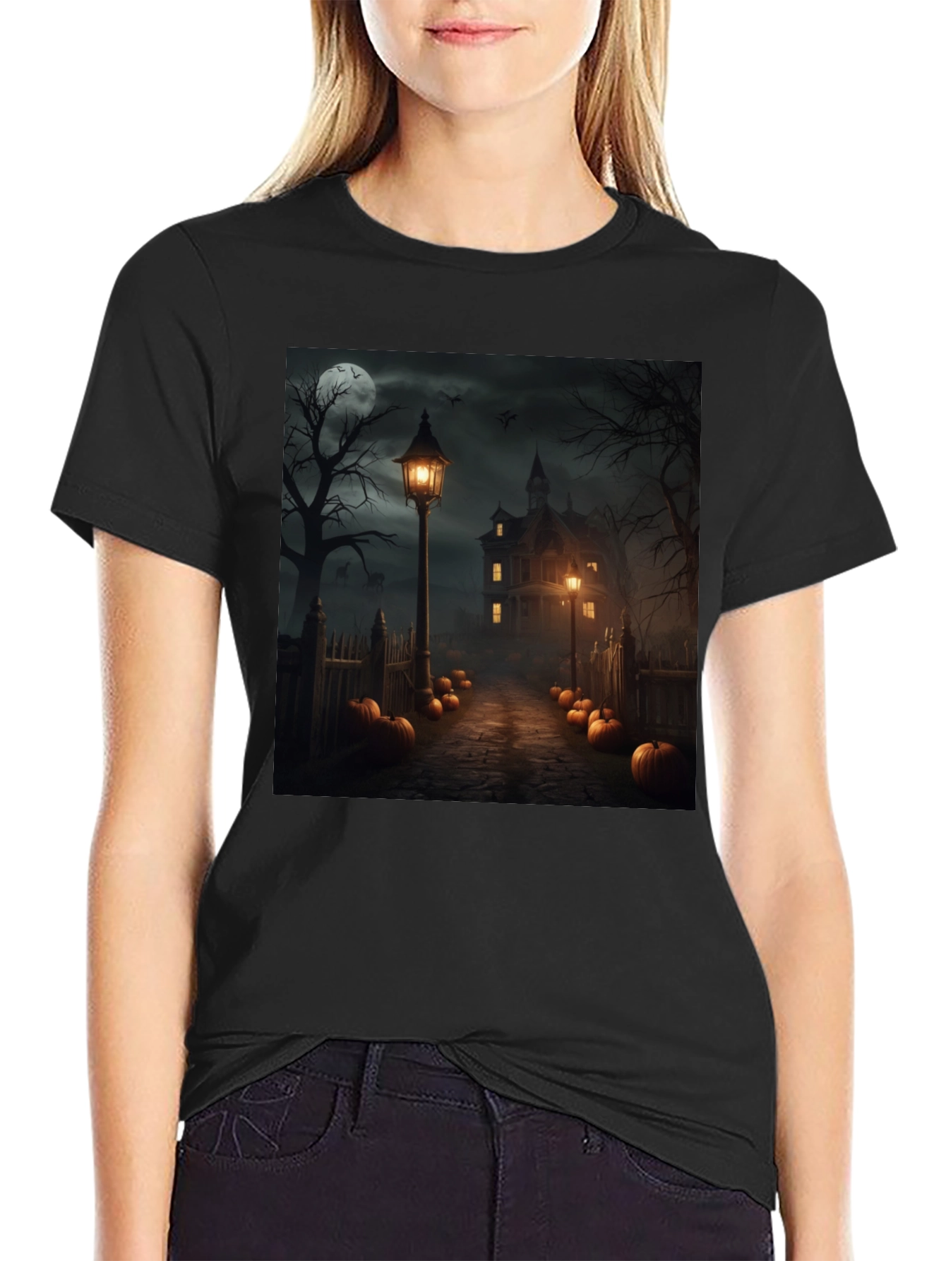 Haunted House Halloween T-Shirt