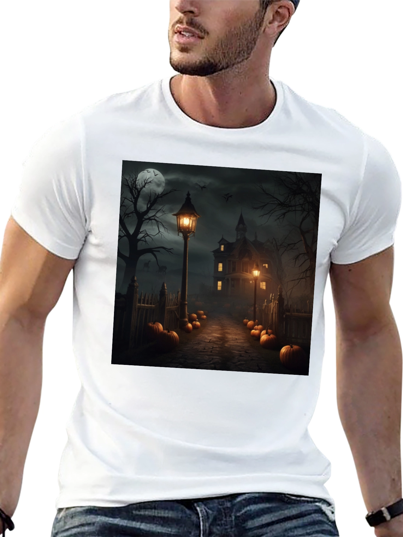 Haunted House Halloween T-Shirt