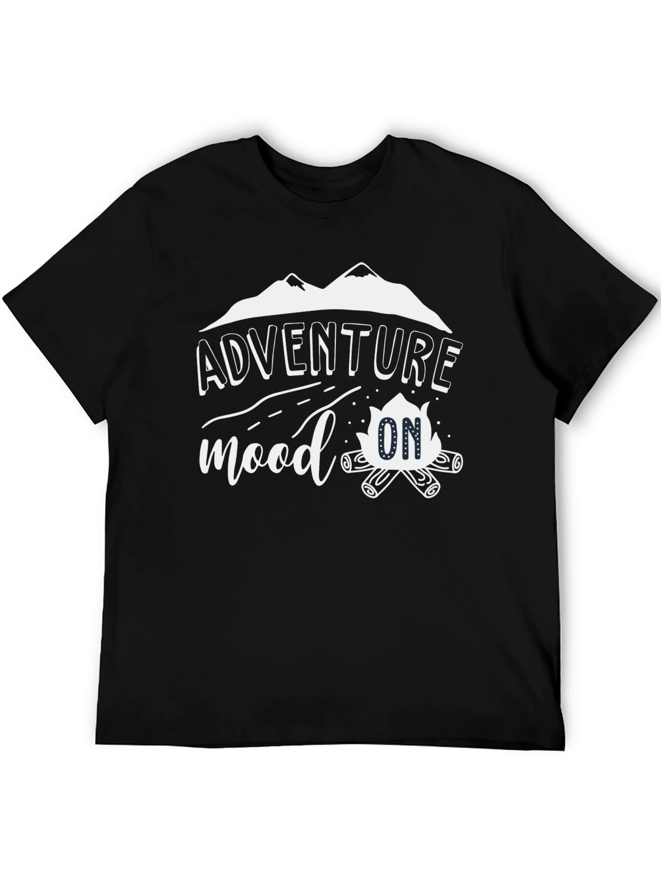 Adventure Mood On Black T-Shirt