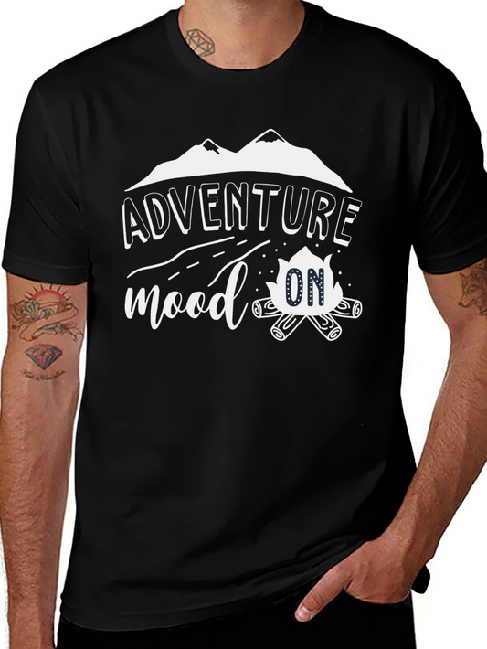 Adventure Mood On Black T-Shirt