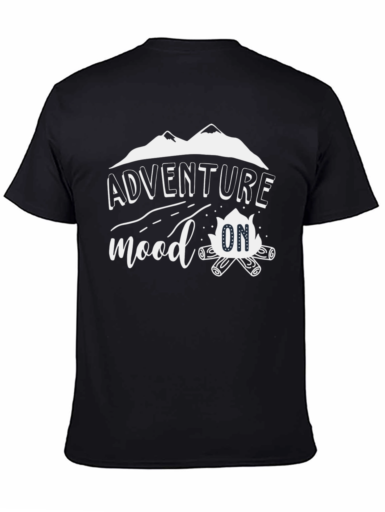 Adventure Mood On Black T-Shirt