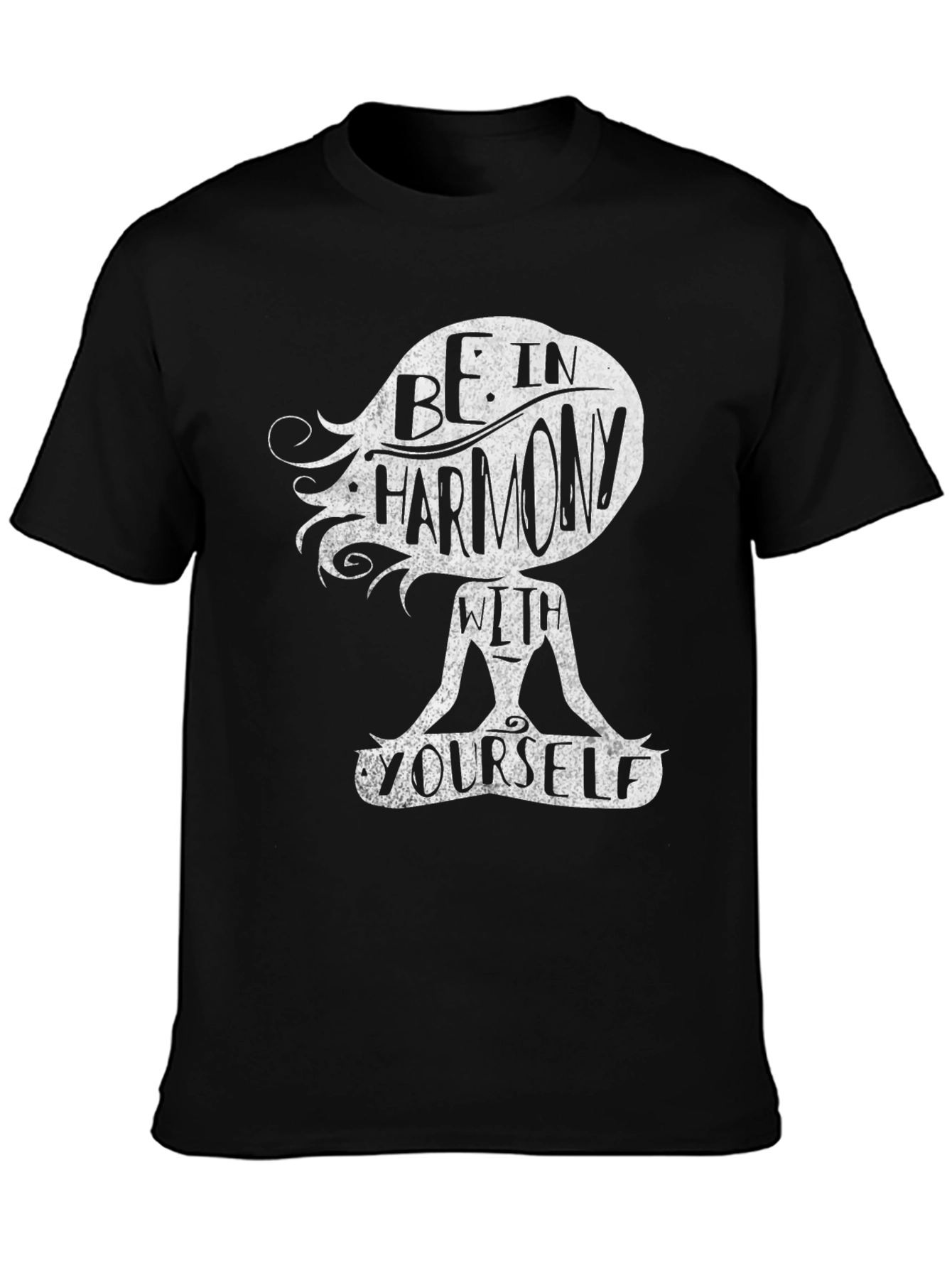 Harmony Within T-Shirt - Meditating Figure Design