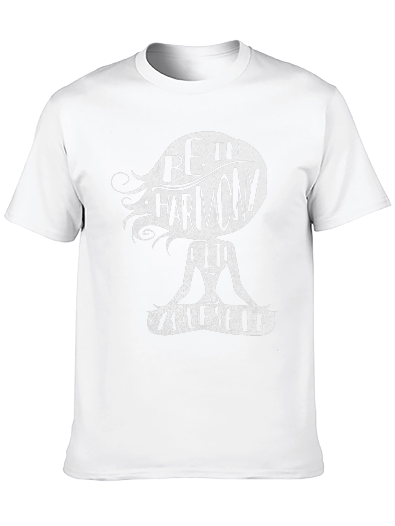 Harmony Within T-Shirt - Meditating Figure Design