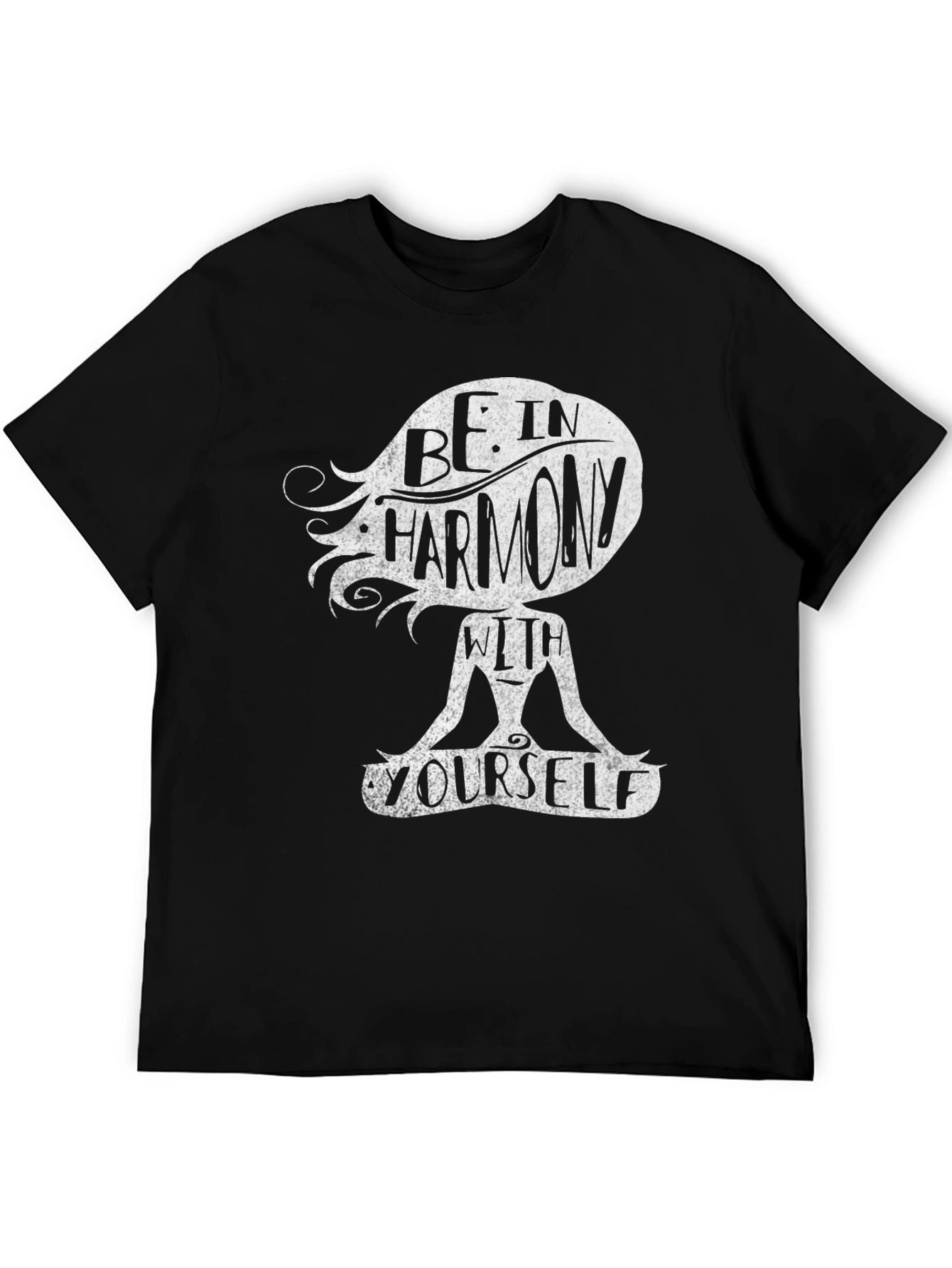 Harmony Within T-Shirt - Meditating Figure Design