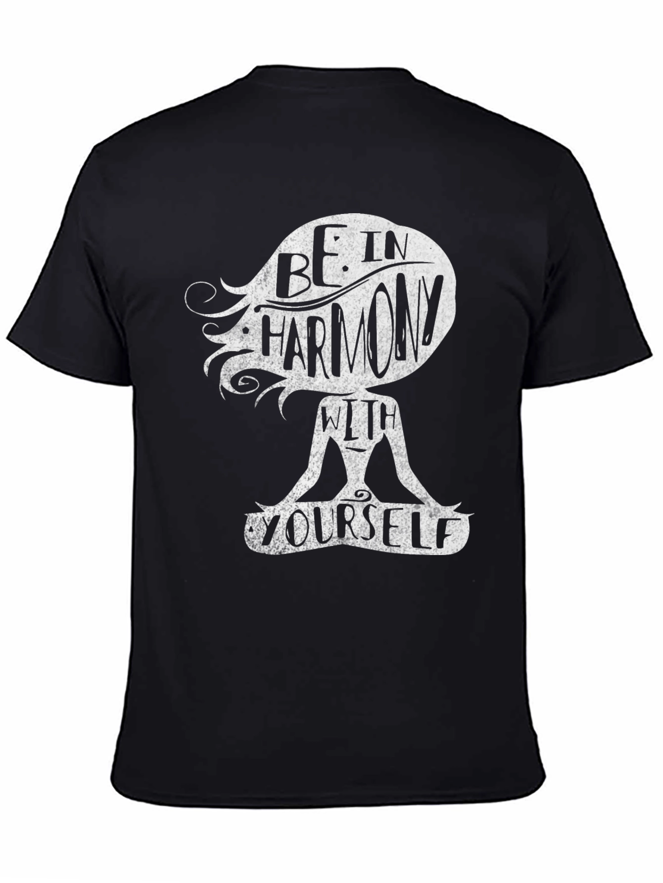 Harmony Within T-Shirt - Meditating Figure Design