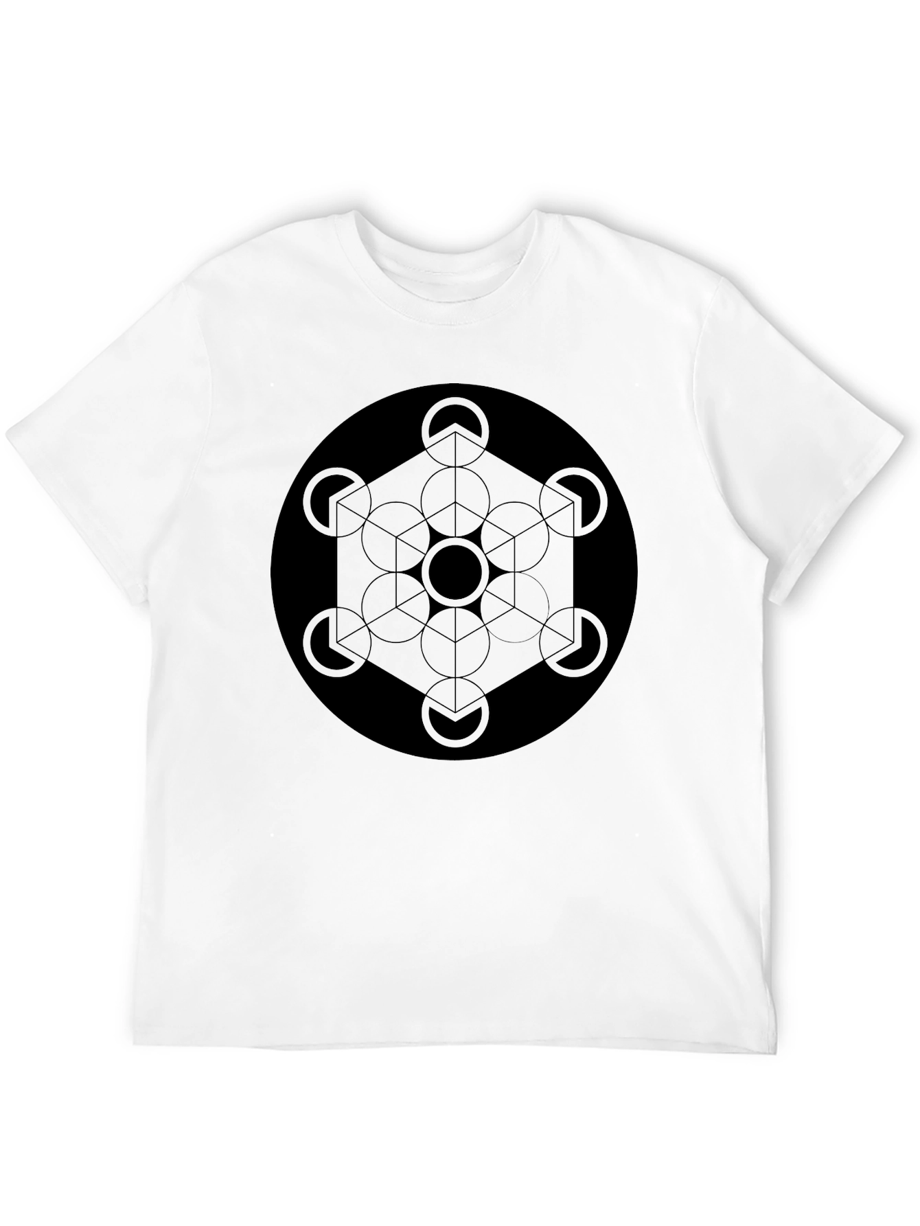 Geometric Circle T-Shirt - Modern Minimalist Design