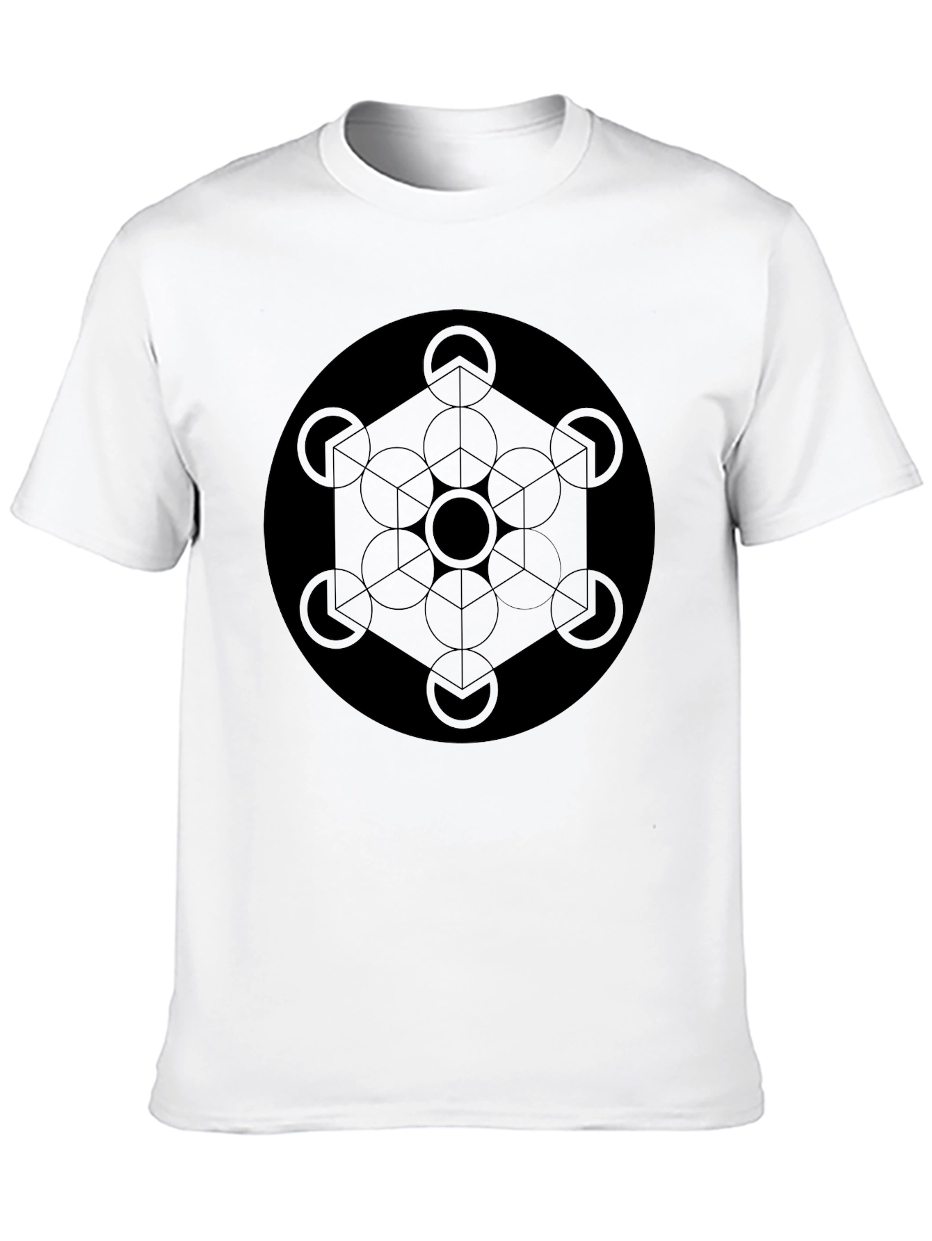 Geometric Circle T-Shirt - Modern Minimalist Design