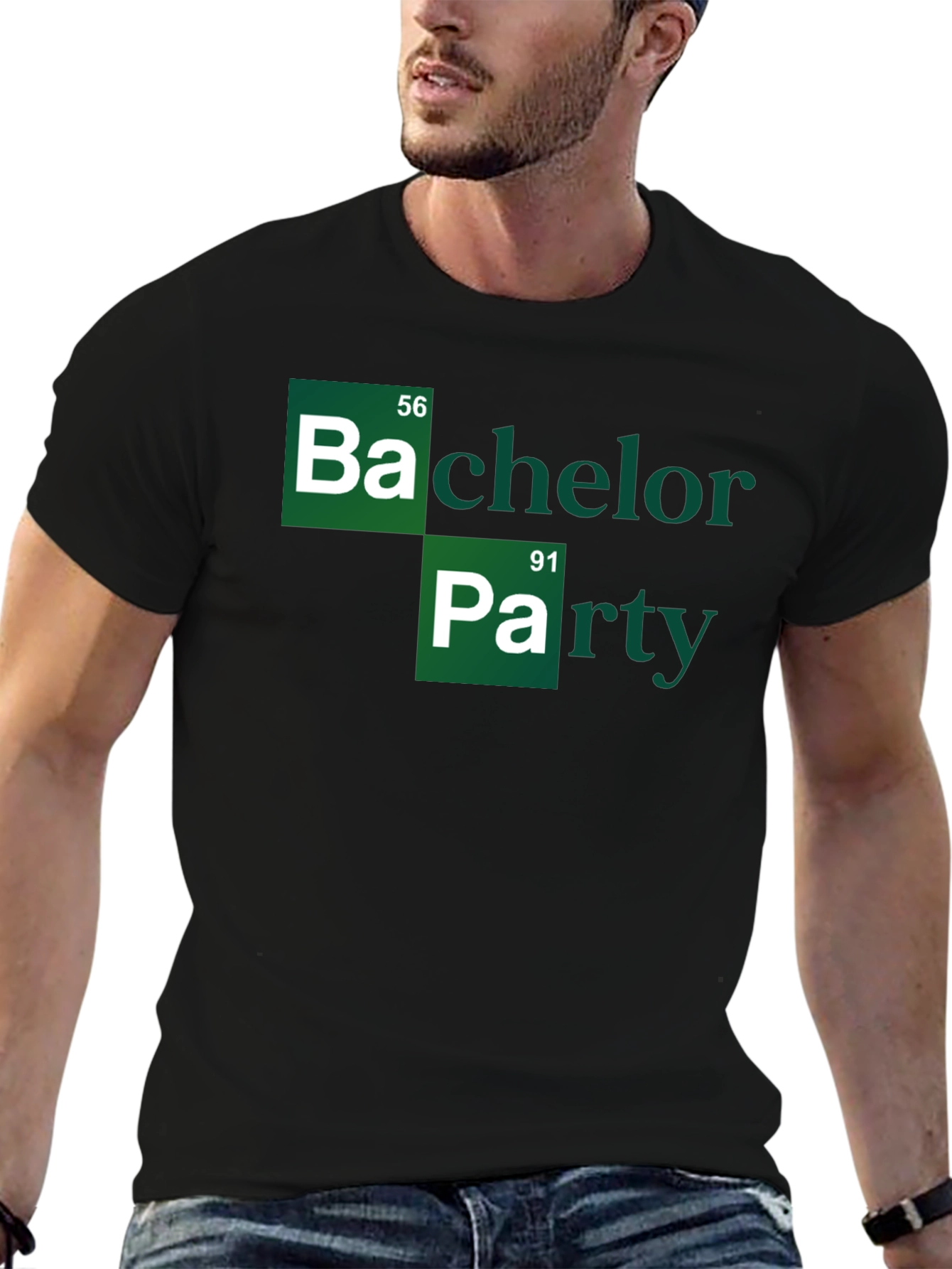 Bachelor Party Periodic Table Style T-Shirt