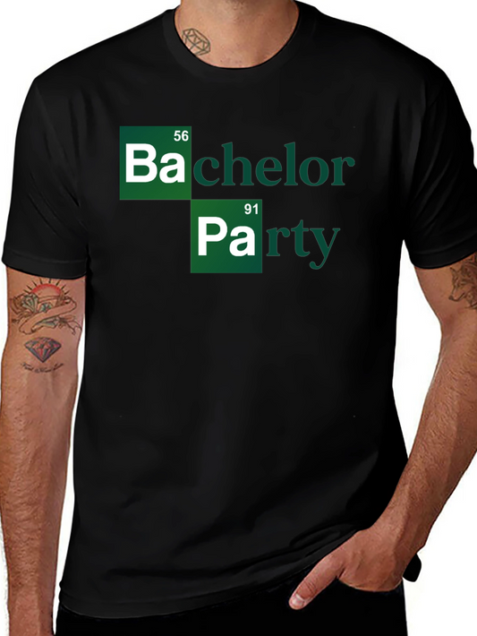 Bachelor Party Periodic Table Style T-Shirt
