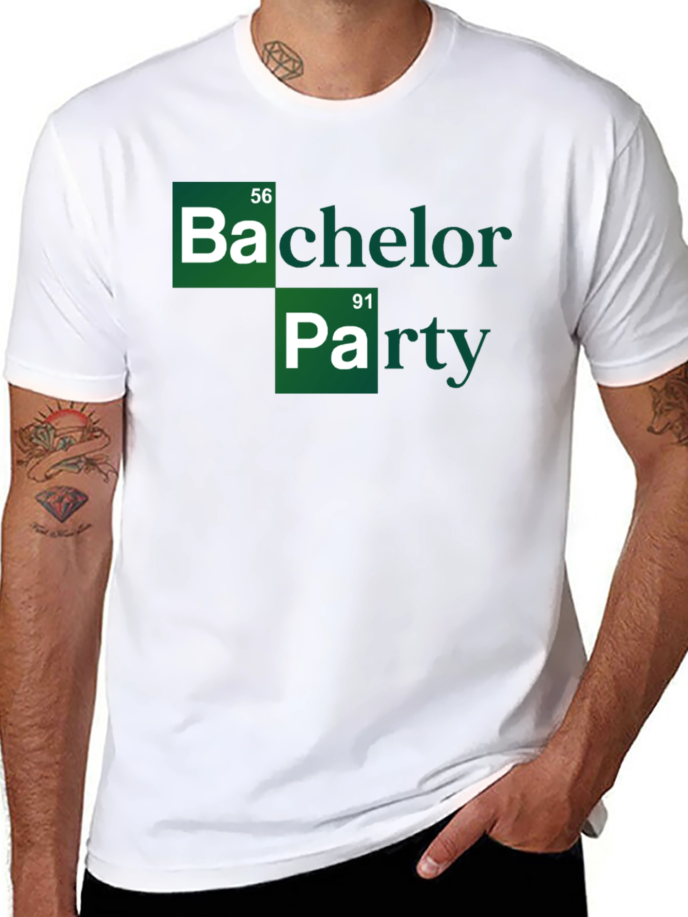Bachelor Party Periodic Table Style T-Shirt