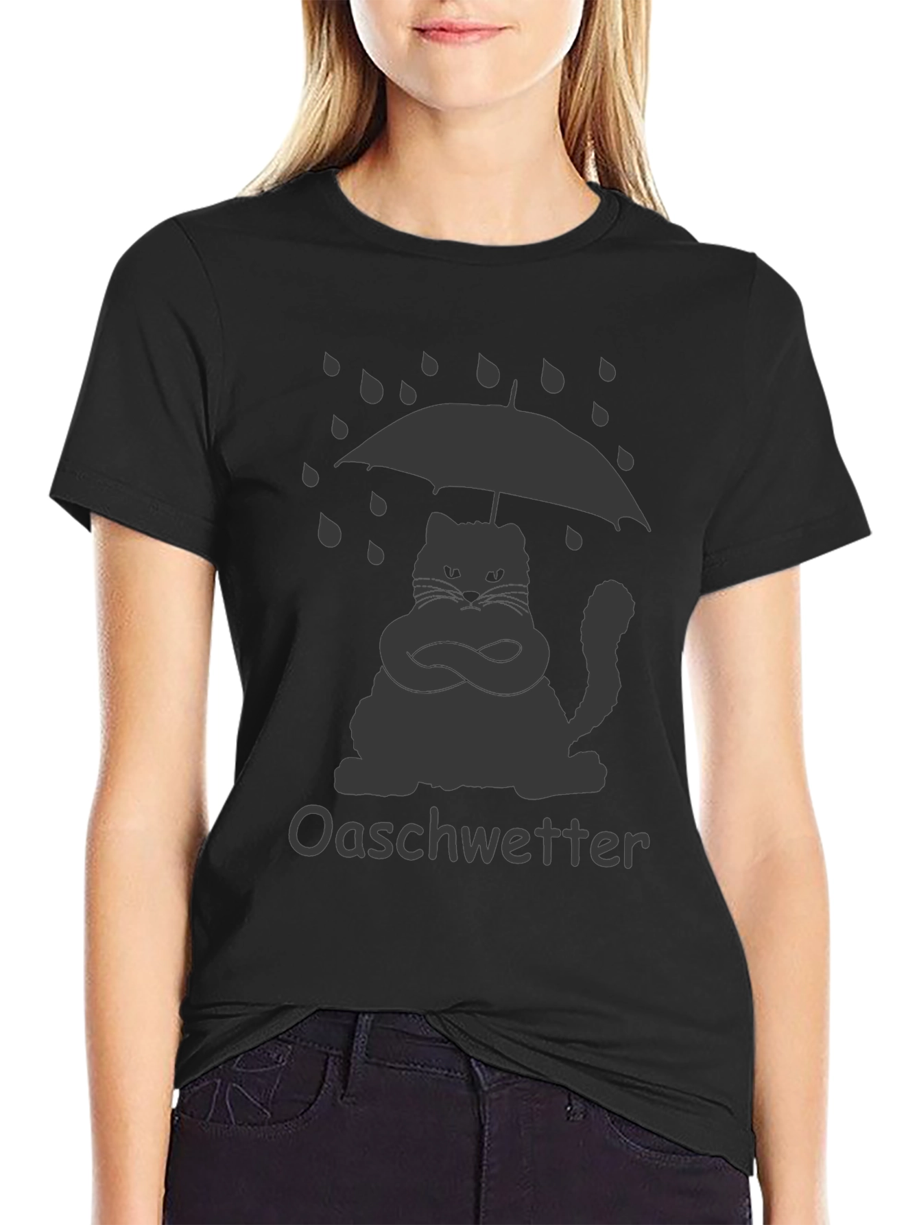 Grumpy Cat Oaschwetter Black T-Shirt