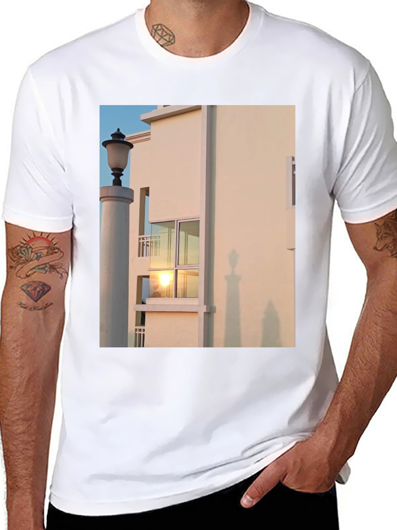 Architectural Sunset Print Tee