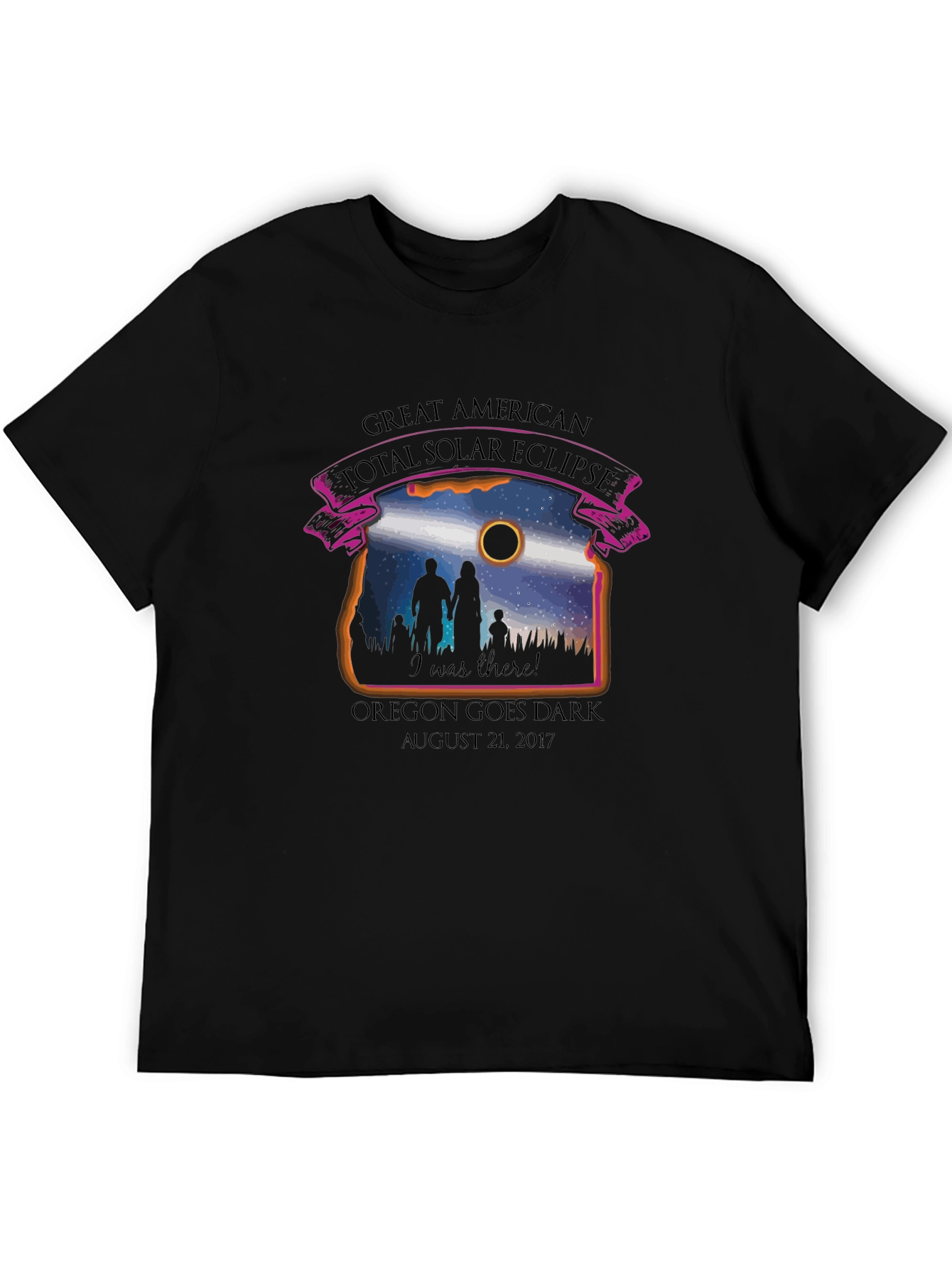 Great American Eclipse T-Shirt: Oregon Goes Dark 2017