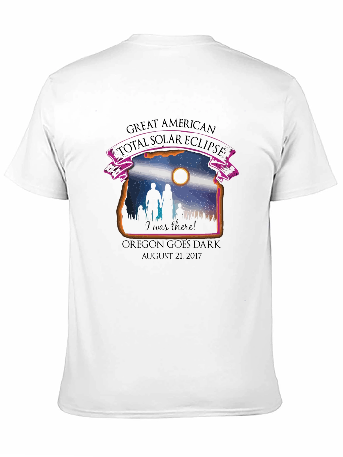 Great American Eclipse T-Shirt: Oregon Goes Dark 2017