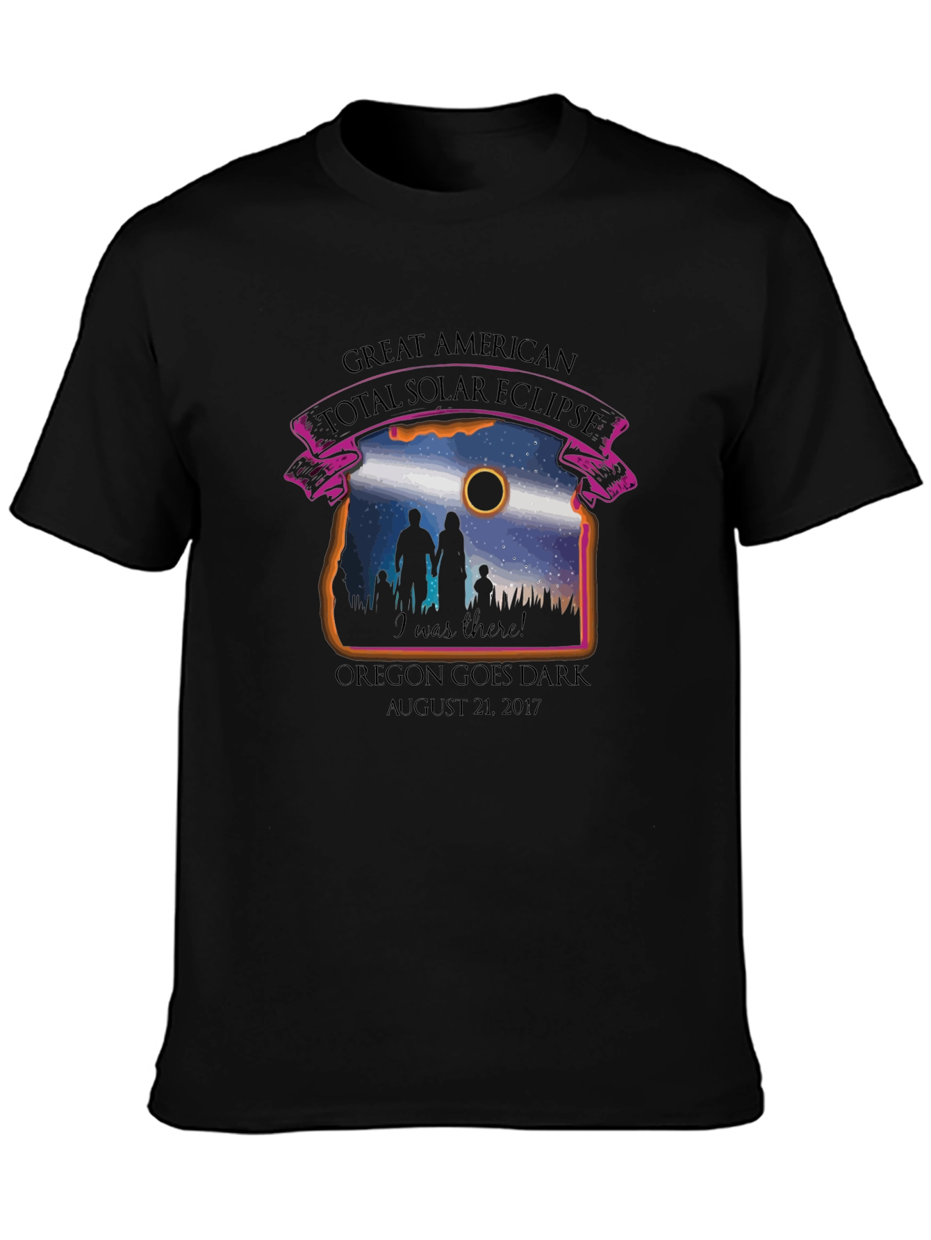 Great American Eclipse T-Shirt: Oregon Goes Dark 2017