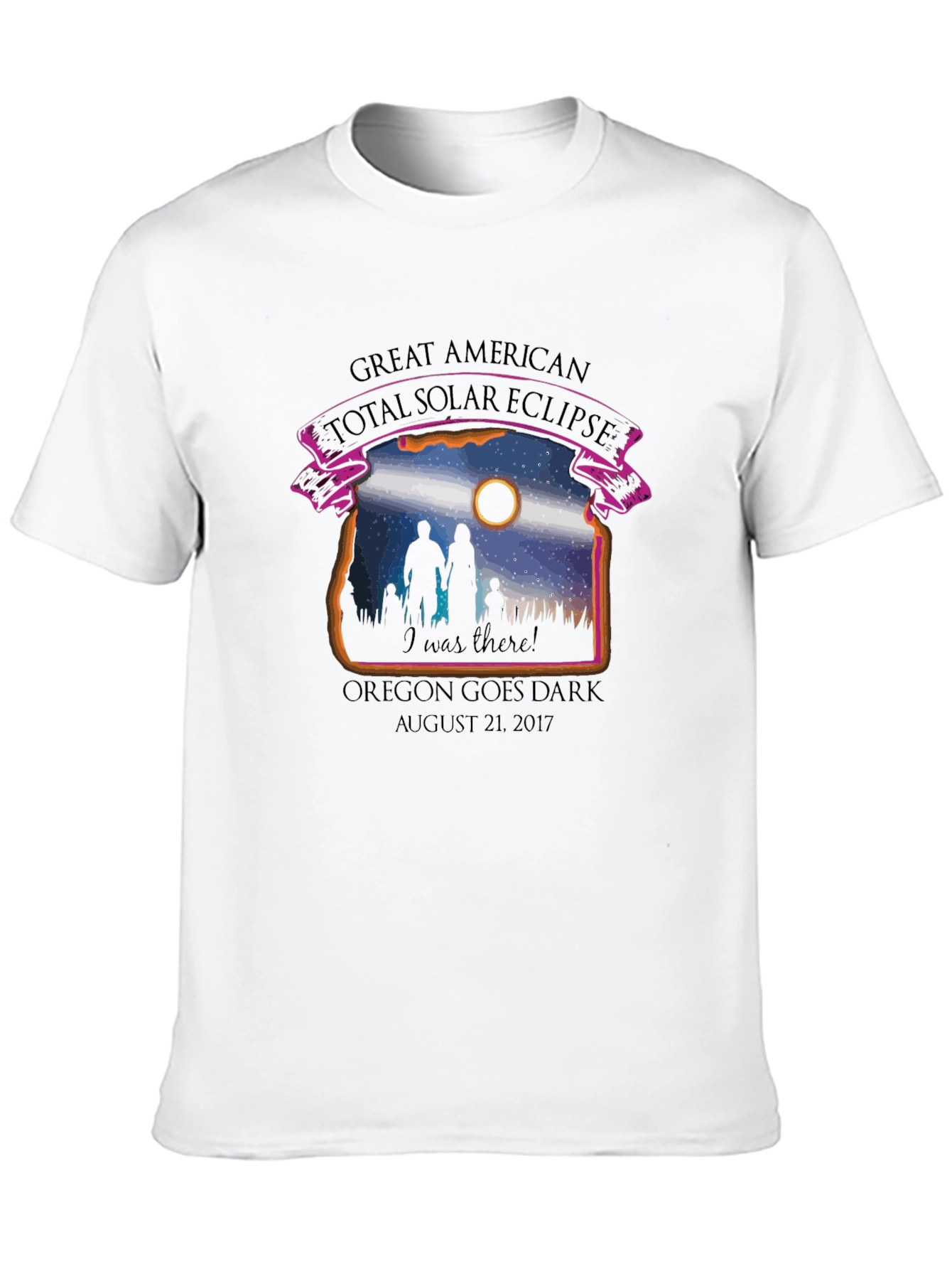 Great American Eclipse T-Shirt: Oregon Goes Dark 2017