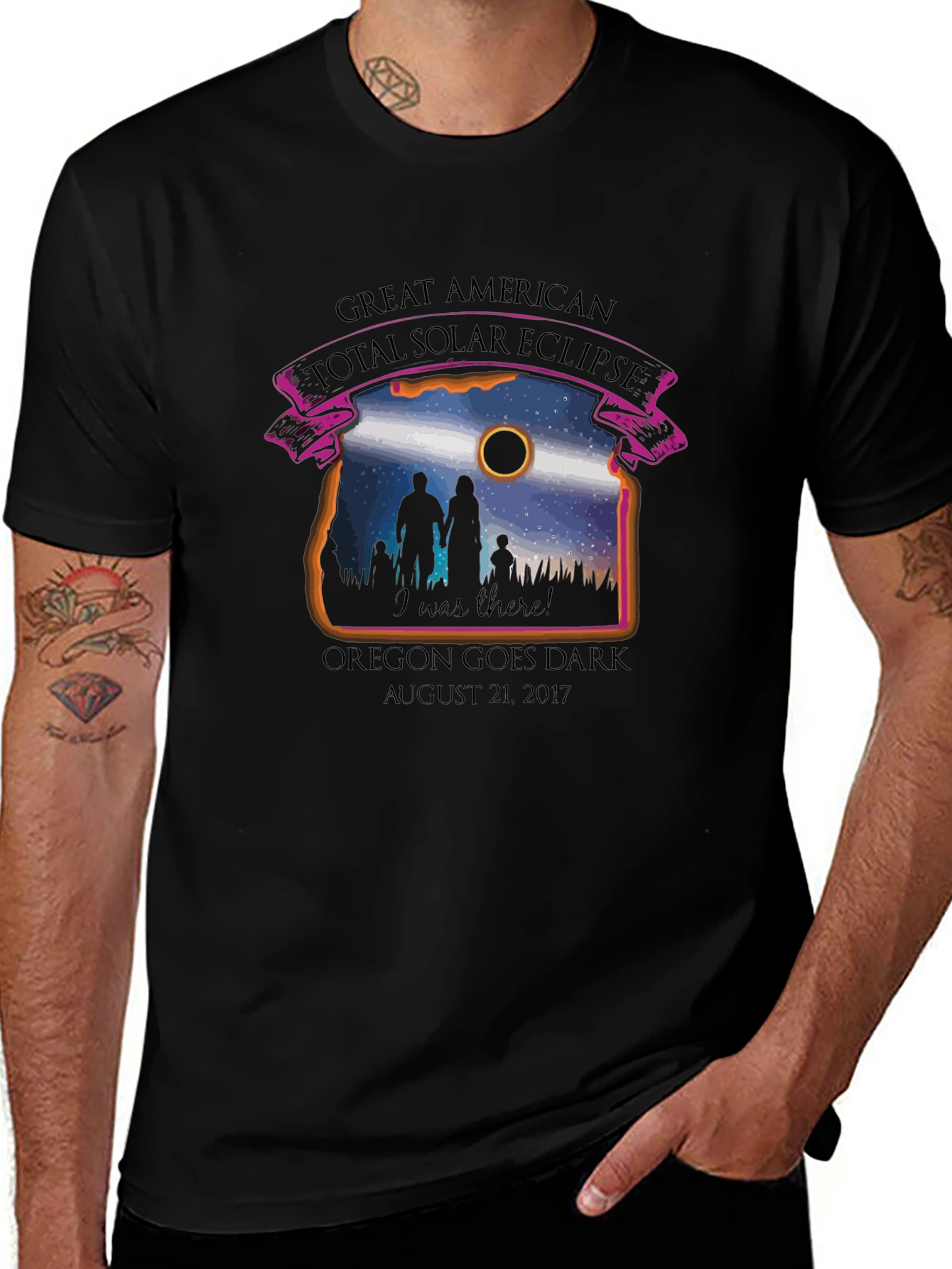 Great American Eclipse T-Shirt: Oregon Goes Dark 2017