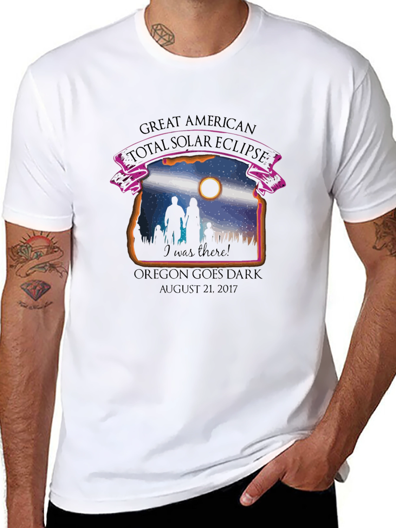 Great American Eclipse T-Shirt: Oregon Goes Dark 2017