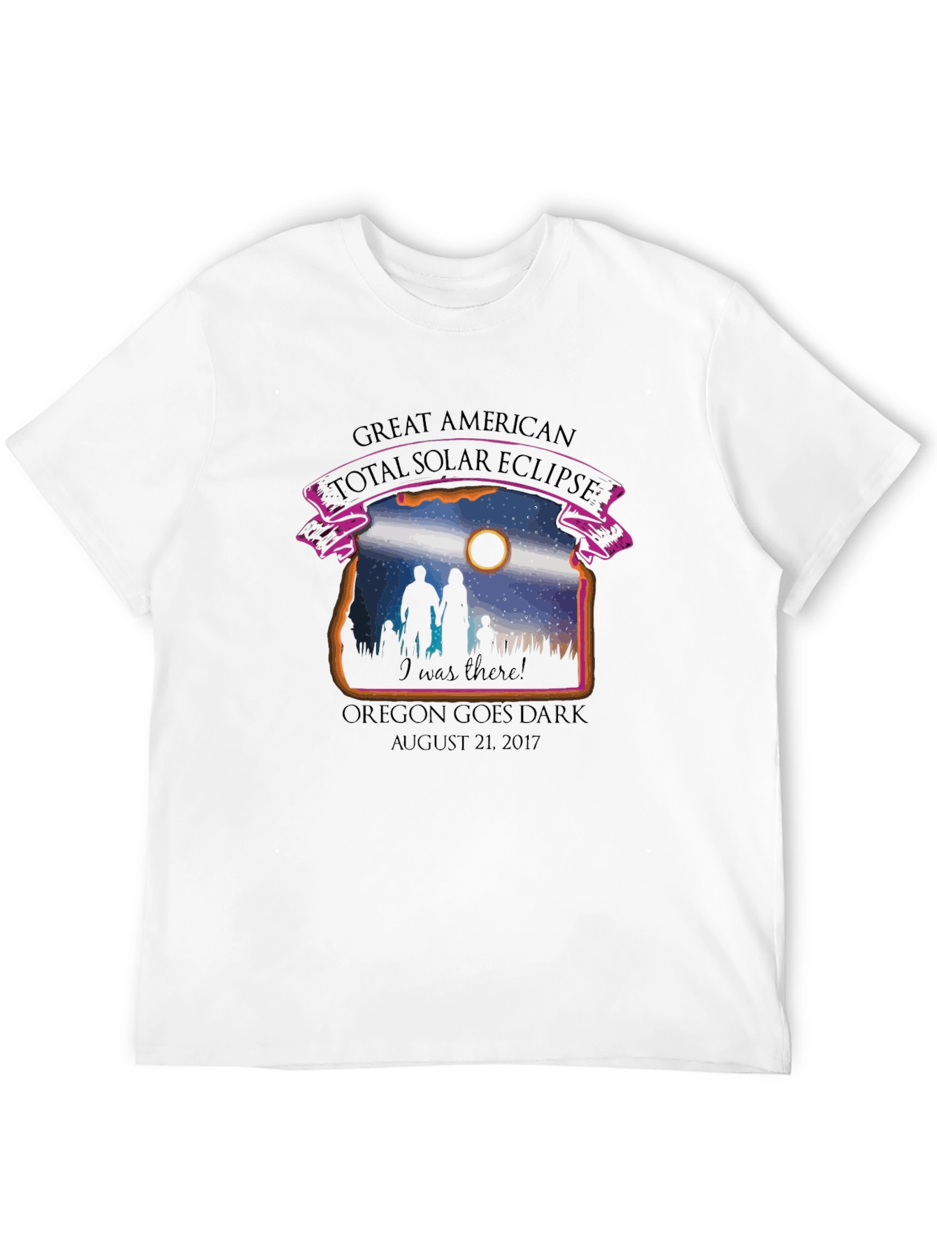 Great American Eclipse T-Shirt: Oregon Goes Dark 2017