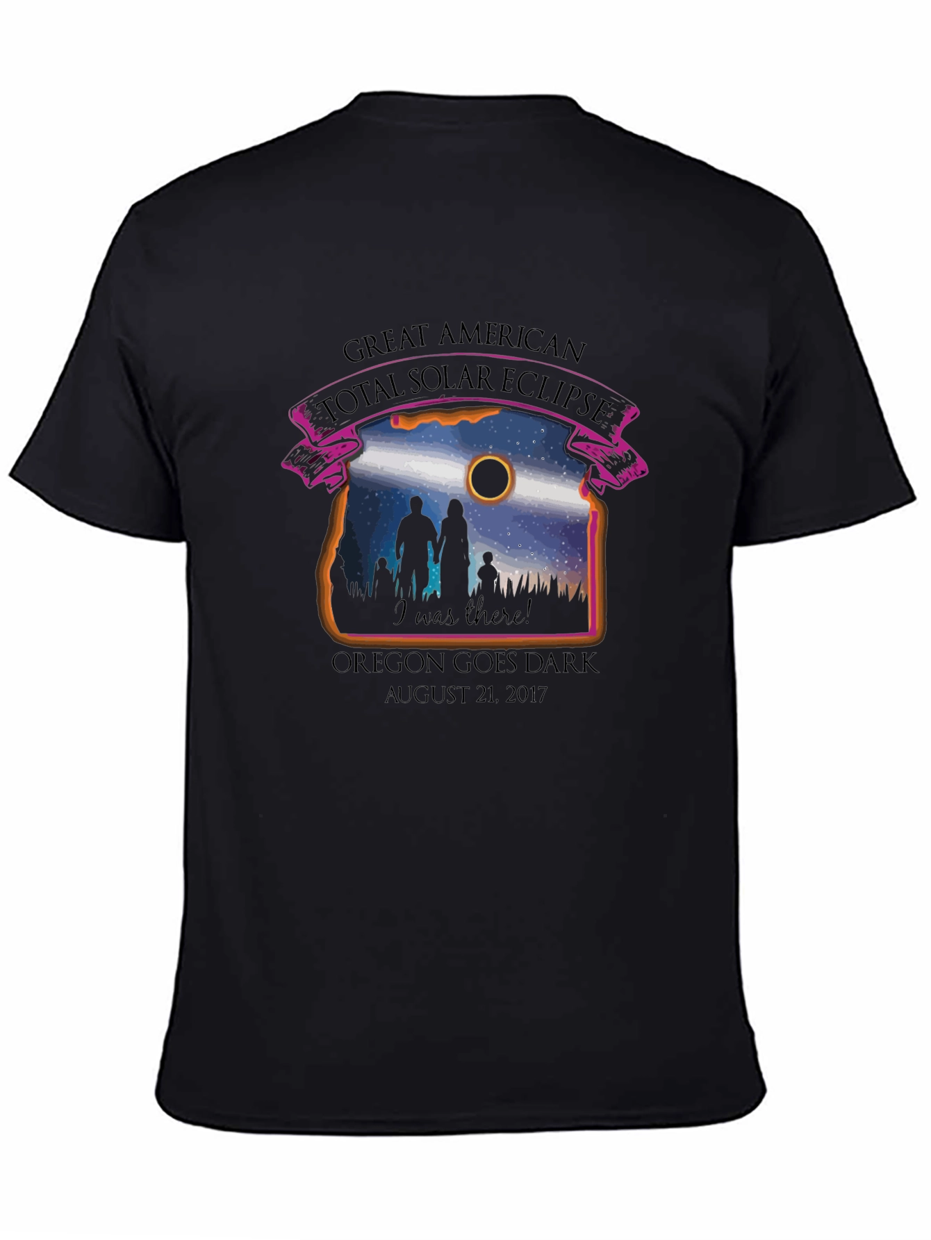 Great American Eclipse T-Shirt: Oregon Goes Dark 2017