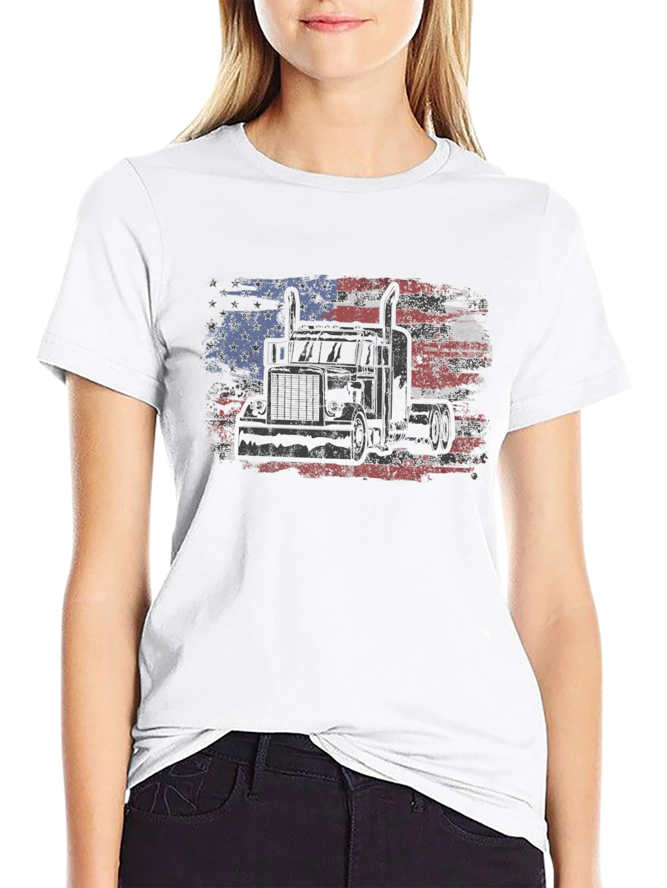 American Trucker Flag T-Shirt