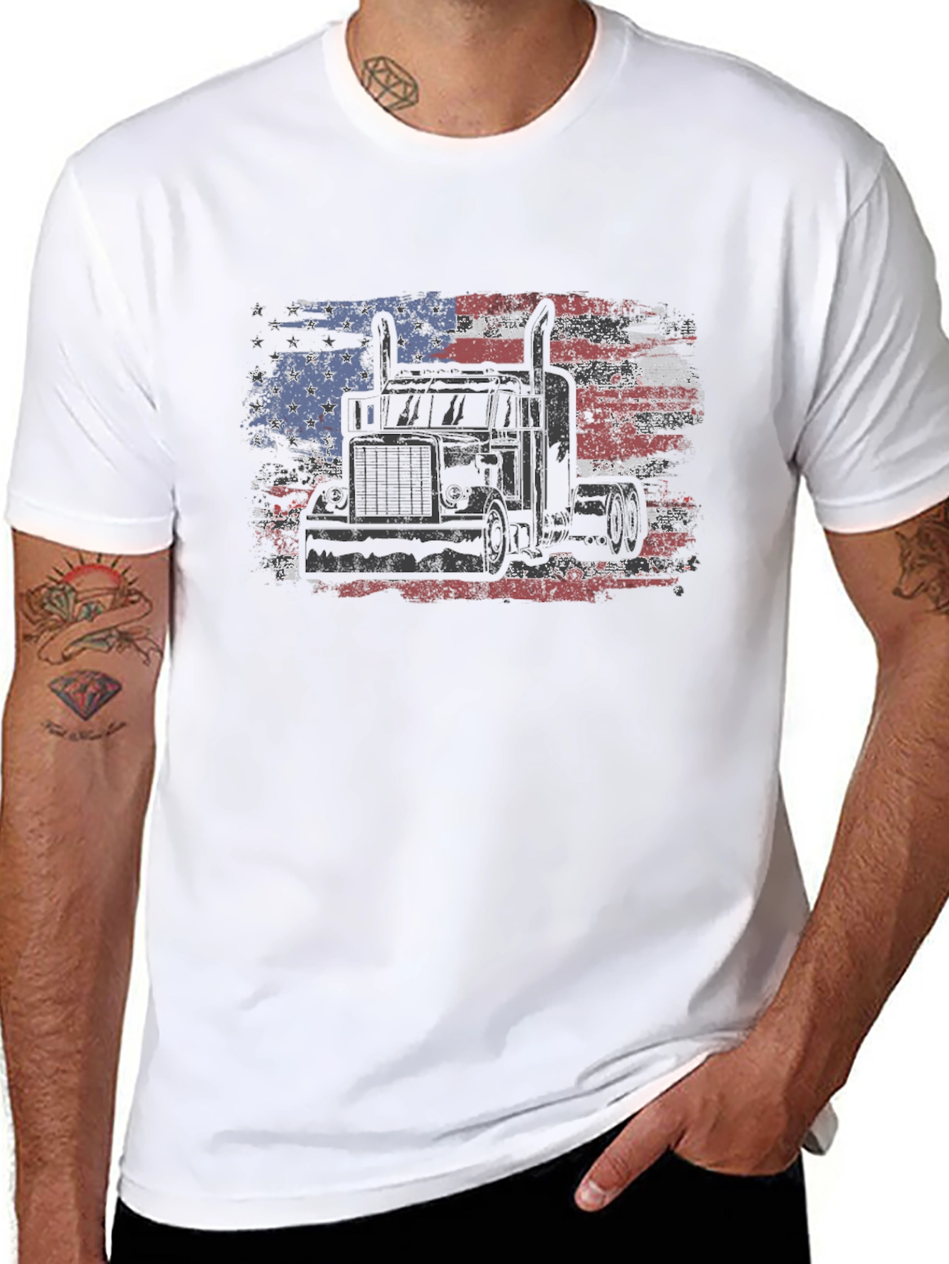 American Trucker Flag T-Shirt