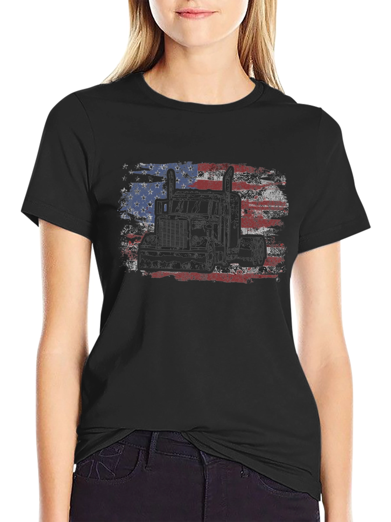 American Trucker Flag T-Shirt