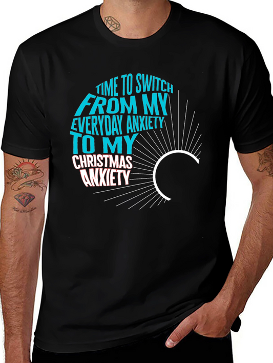 Anxiety Holiday Humor Graphic Tee