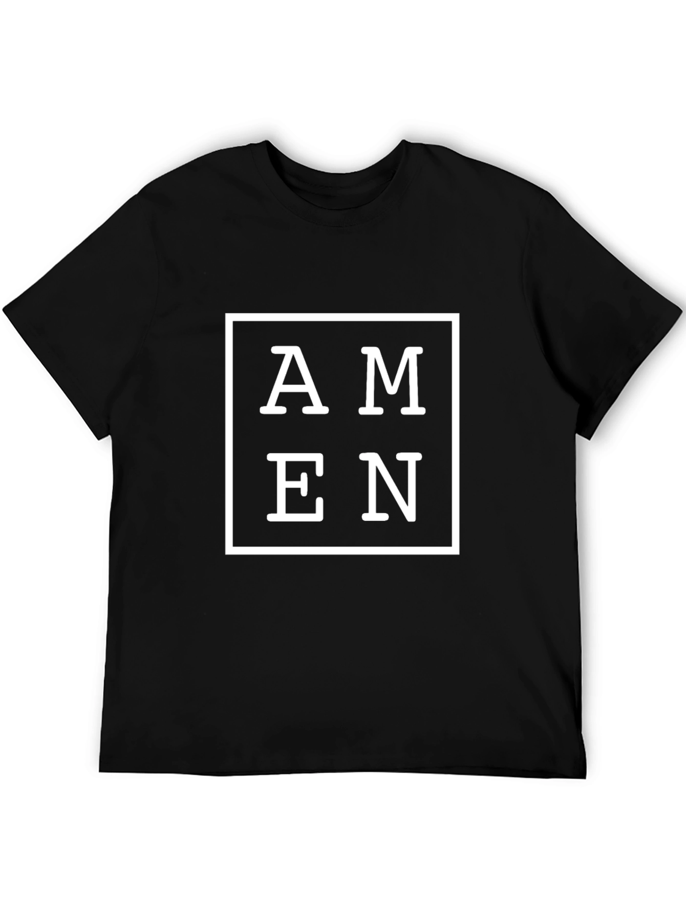 Amen Graphic Print Black T-Shirt