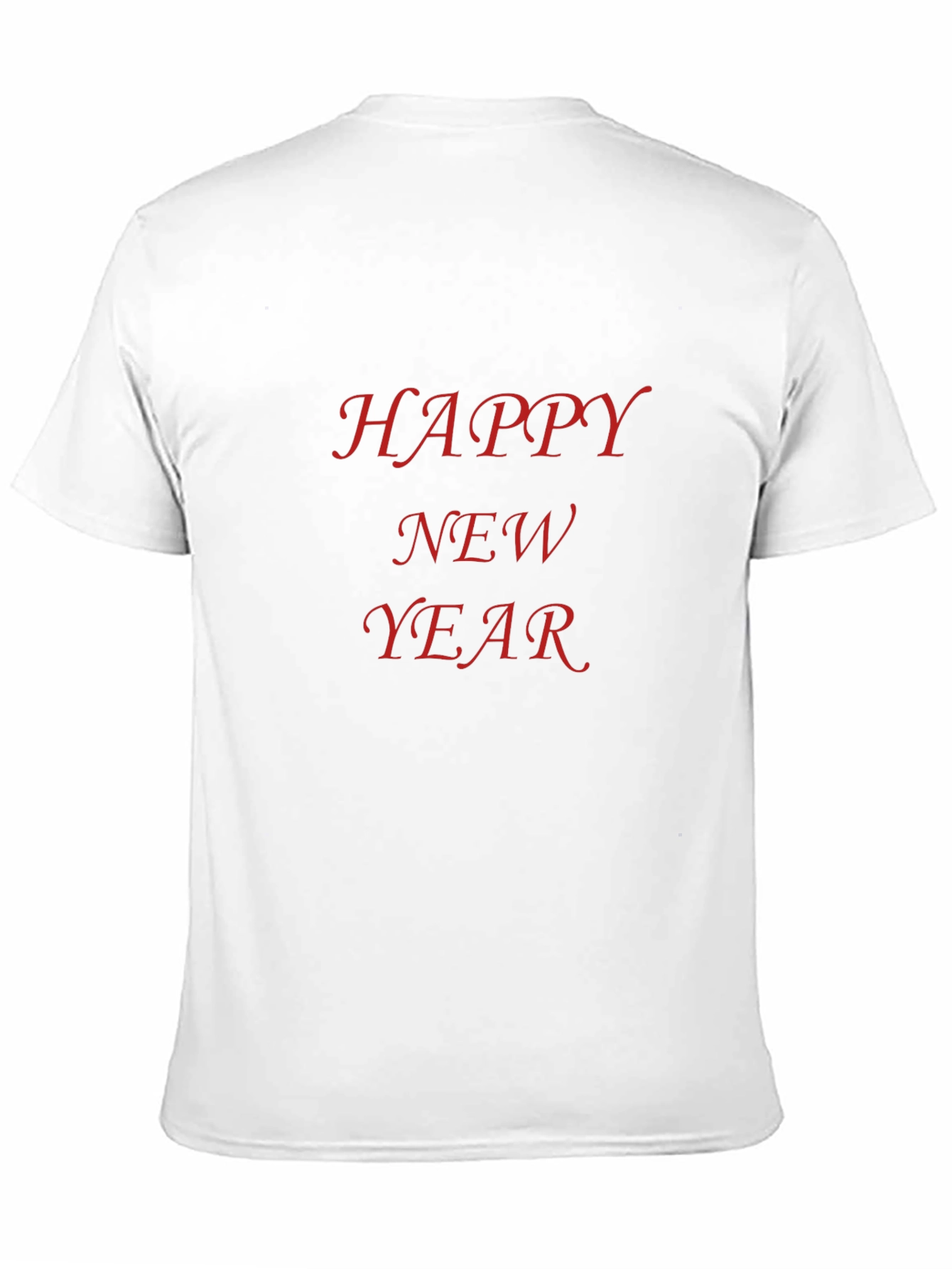 Happy New Year Graphic Black T-Shirt